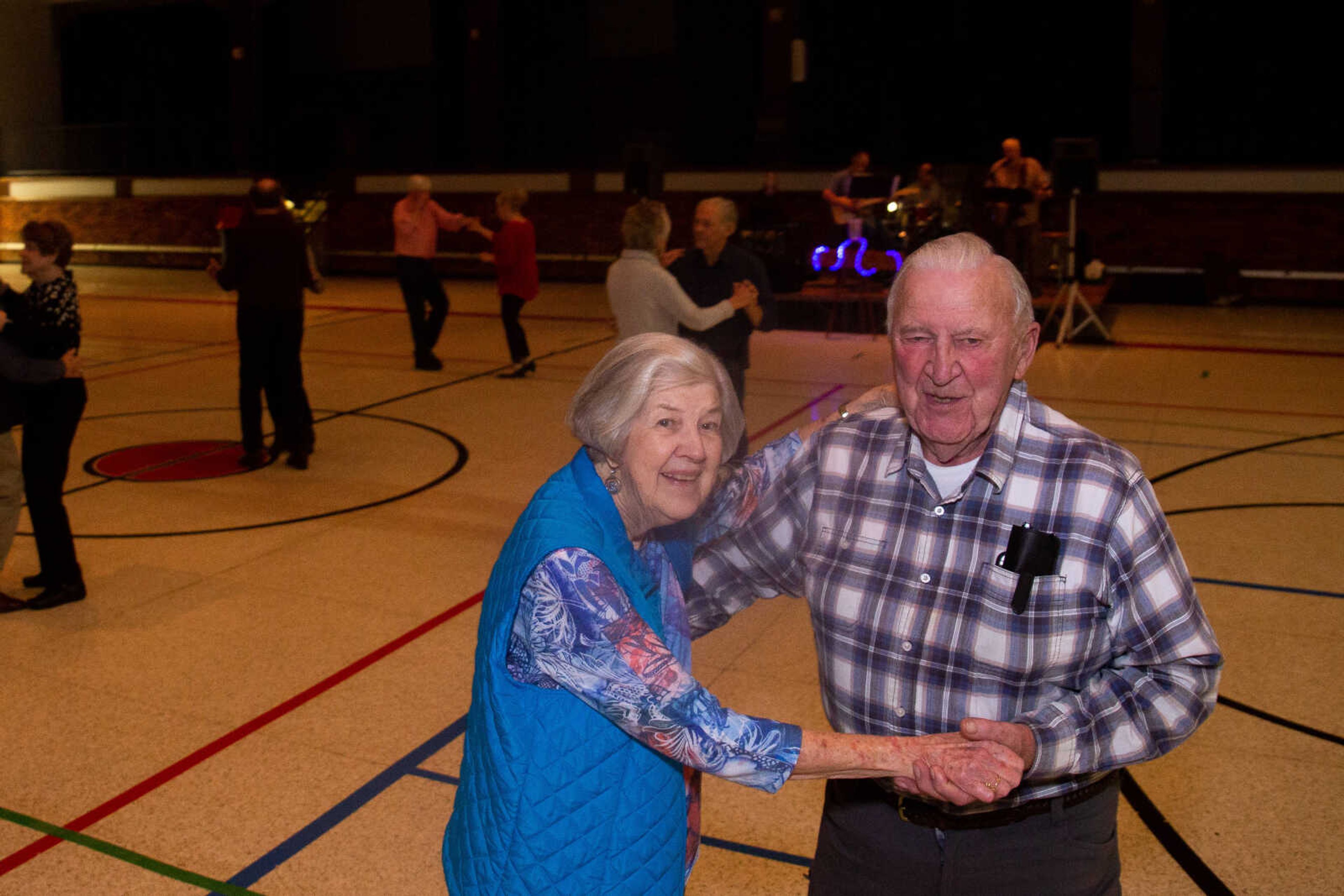 Nora Buerck and Ralph Friga dance together