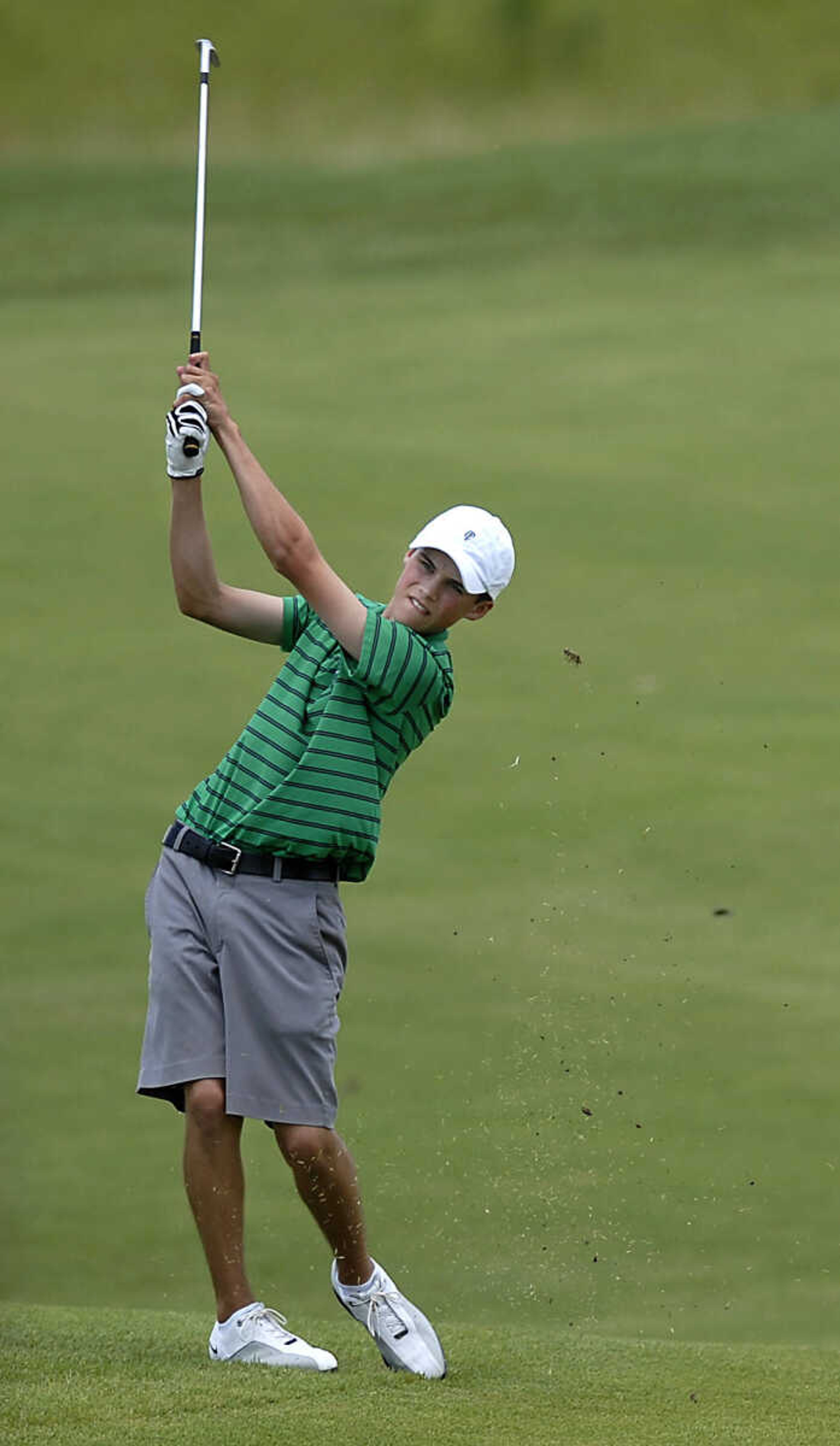 KIT DOYLE ~ kdoyle@semissourian.com
Gavin Hall follows through Friday, July 3, 2009, in the AJGA Rolex Tournament of Champions at Dalhousie Golf Club.