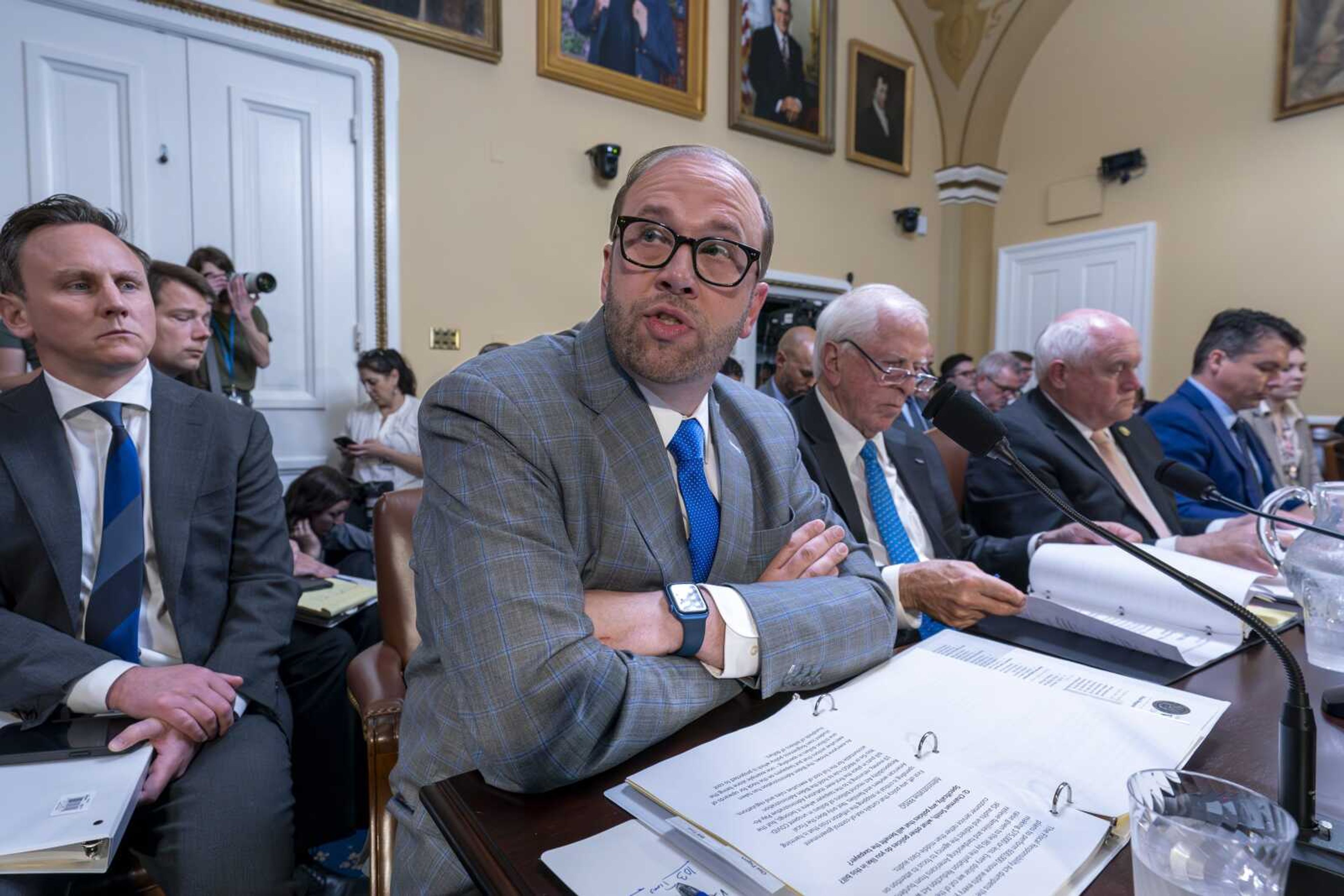 House Ways and Means Committee Chairman Jason Smith, R-Mo., testified May 30 on Capitol Hill in Washington, D.C. Smith issued statements last week about President Joe Biden's recent trip to Israel and about statements regarding the Israel vs. Hamas war coming out of several U.S. universities.