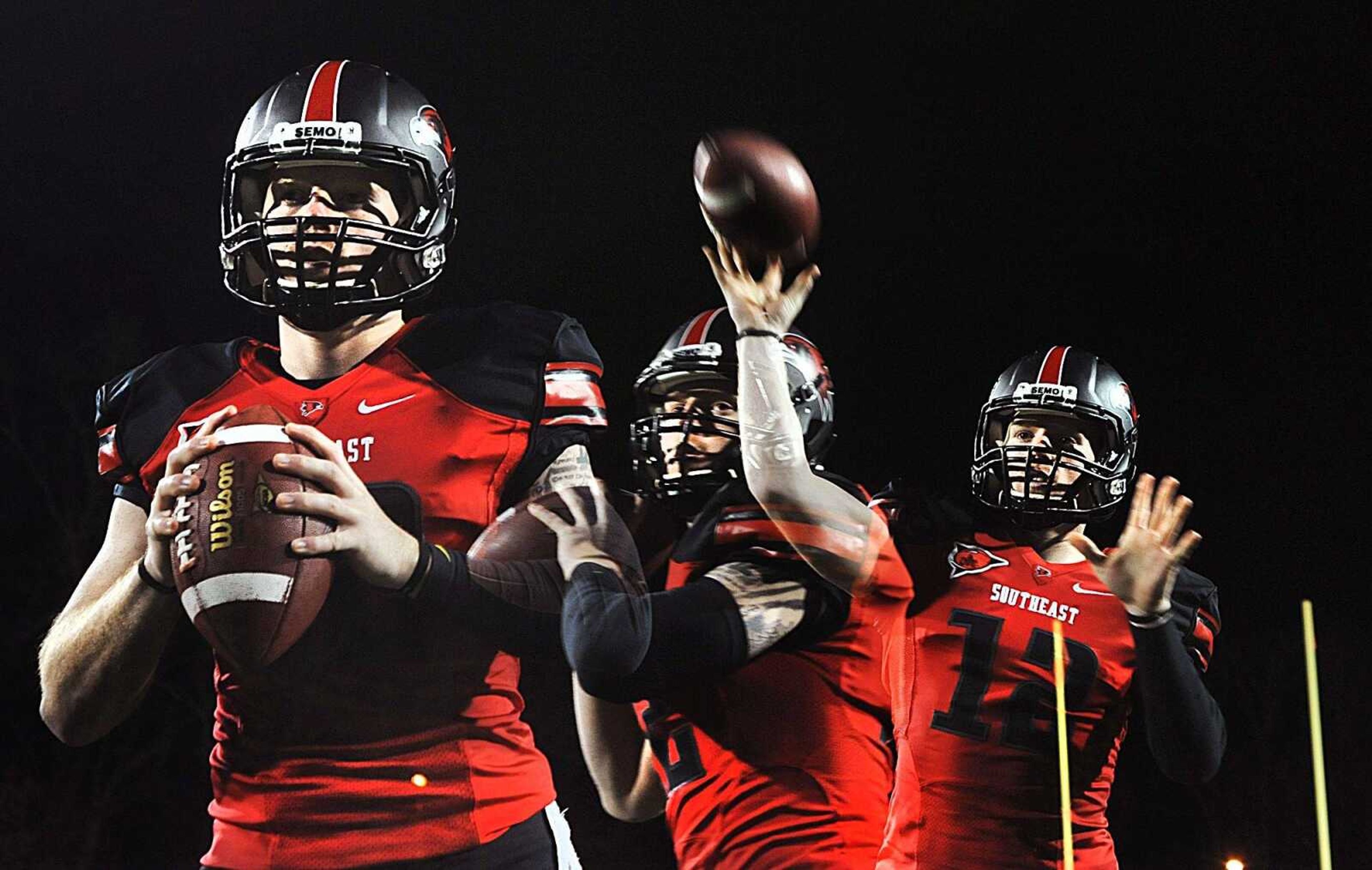 Southeast Missouri State quarterback Kyle Snyder poses Wednesday at Houck Stadium. (Laura Simon)