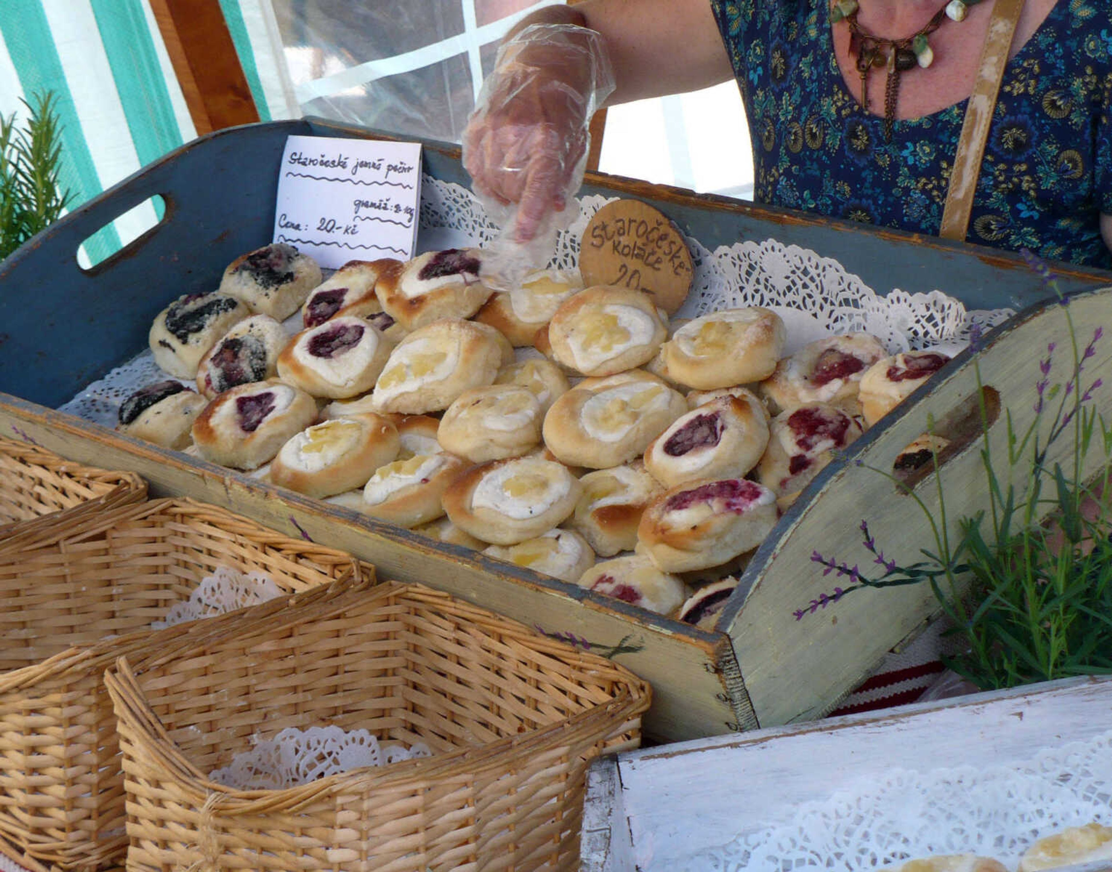 Czech pastries are a tempting street food in Prague.