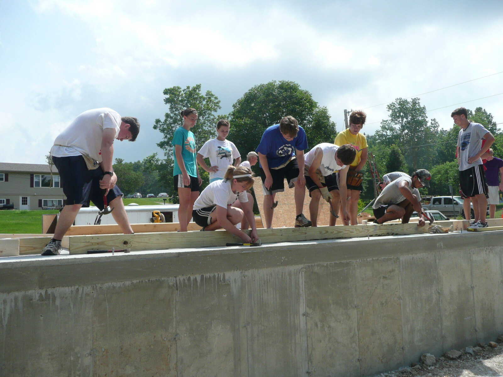 Notre Dame Students in the community