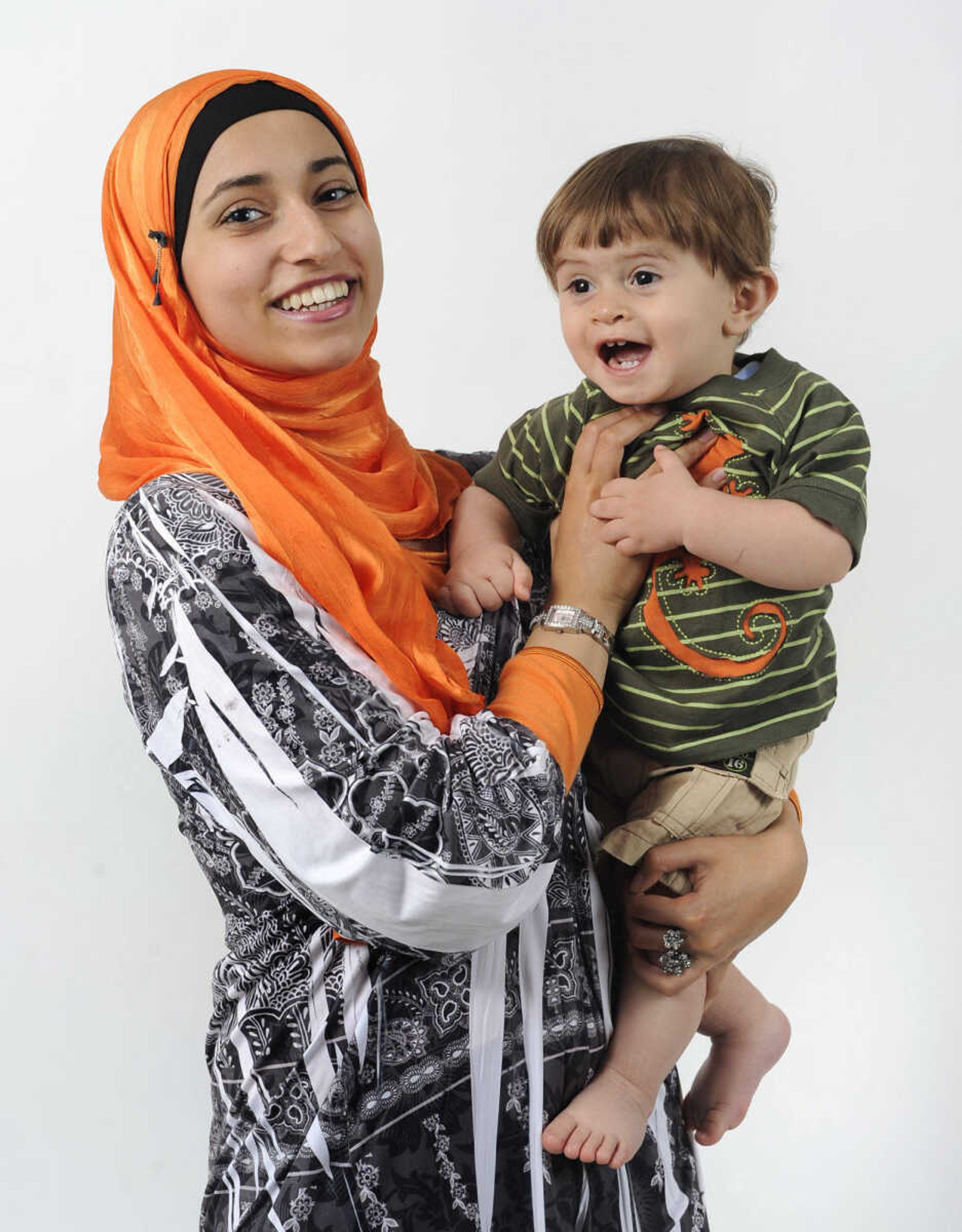 FRED LYNCH ~ flynch@semissourian.com
Cape Girardeau Central's valedictorian Noor Wadi and her 1-year-old brother, Salah Adeen Wadi.