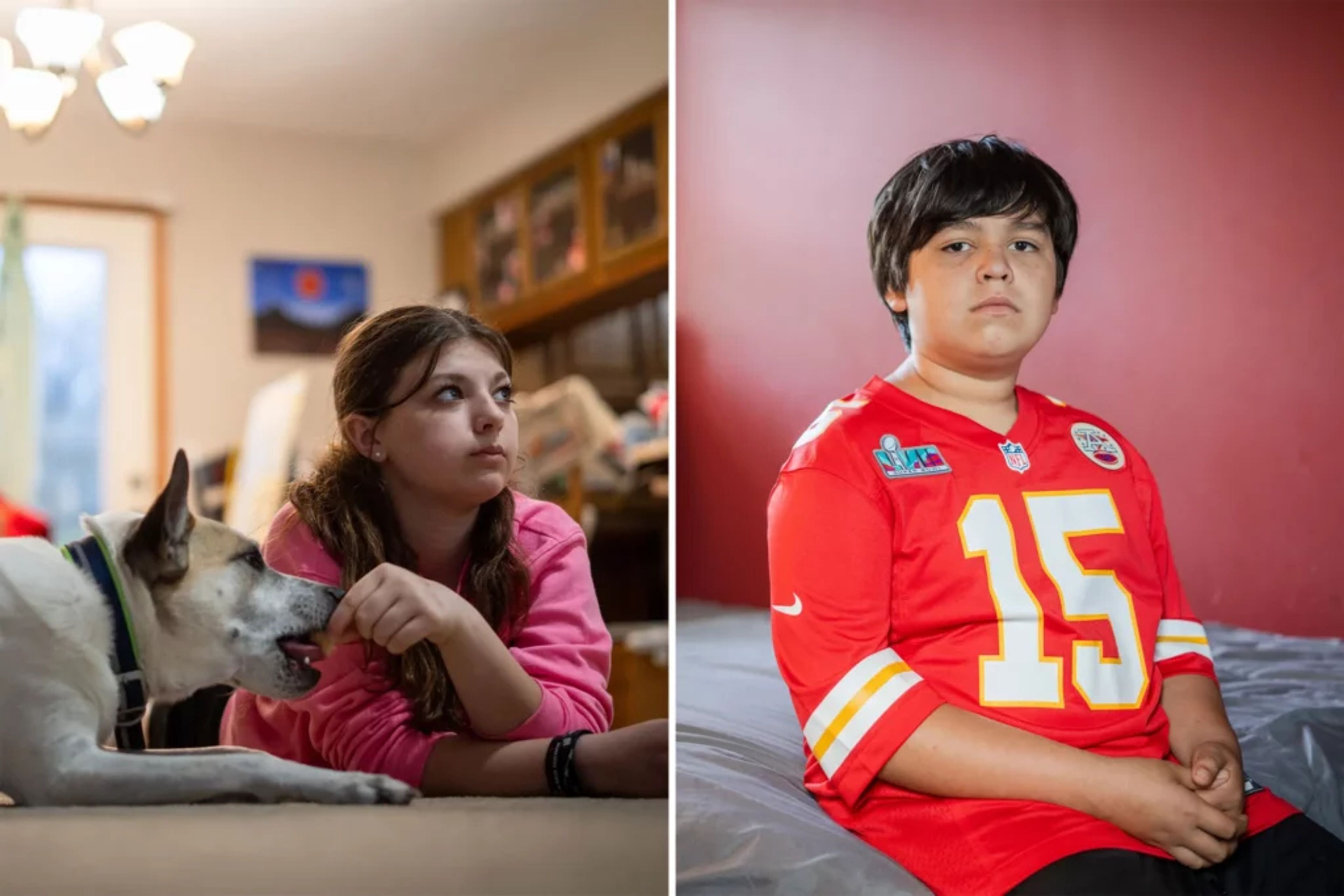 Ten of 24 people injured by bullets at the Kansas City Chiefs Super Bowl parade were under 18 years old. Countless more children experienced the trauma firsthand. Gabriella Magers-Darger (left) was burned by sparks from a ricocheted bullet. Samuel Arellano was shot in the side.