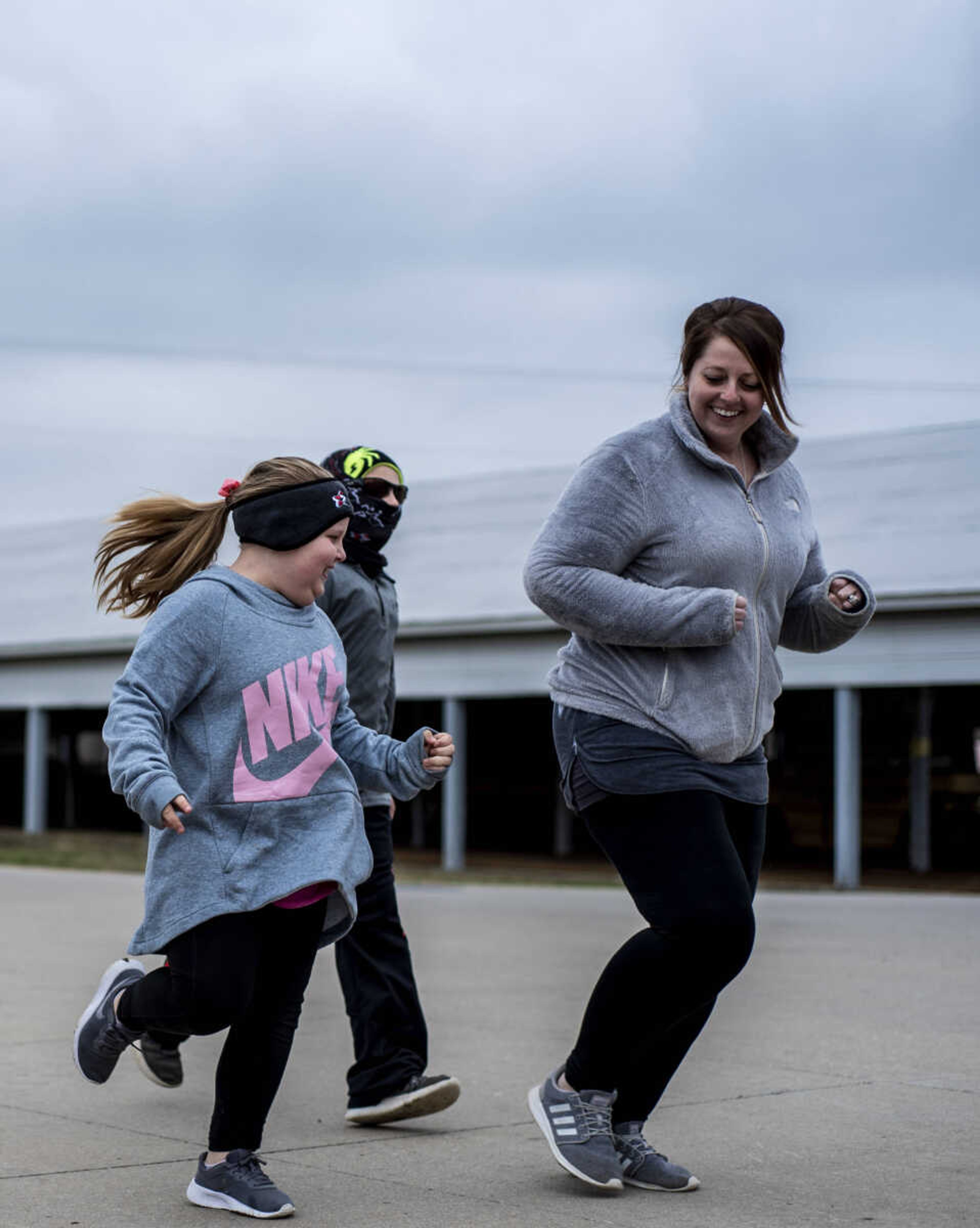 Participants take off at the start of the Resolution Challenge through Arena Park Tuesday, Jan. 1, 2019, in Cape Girardeau.