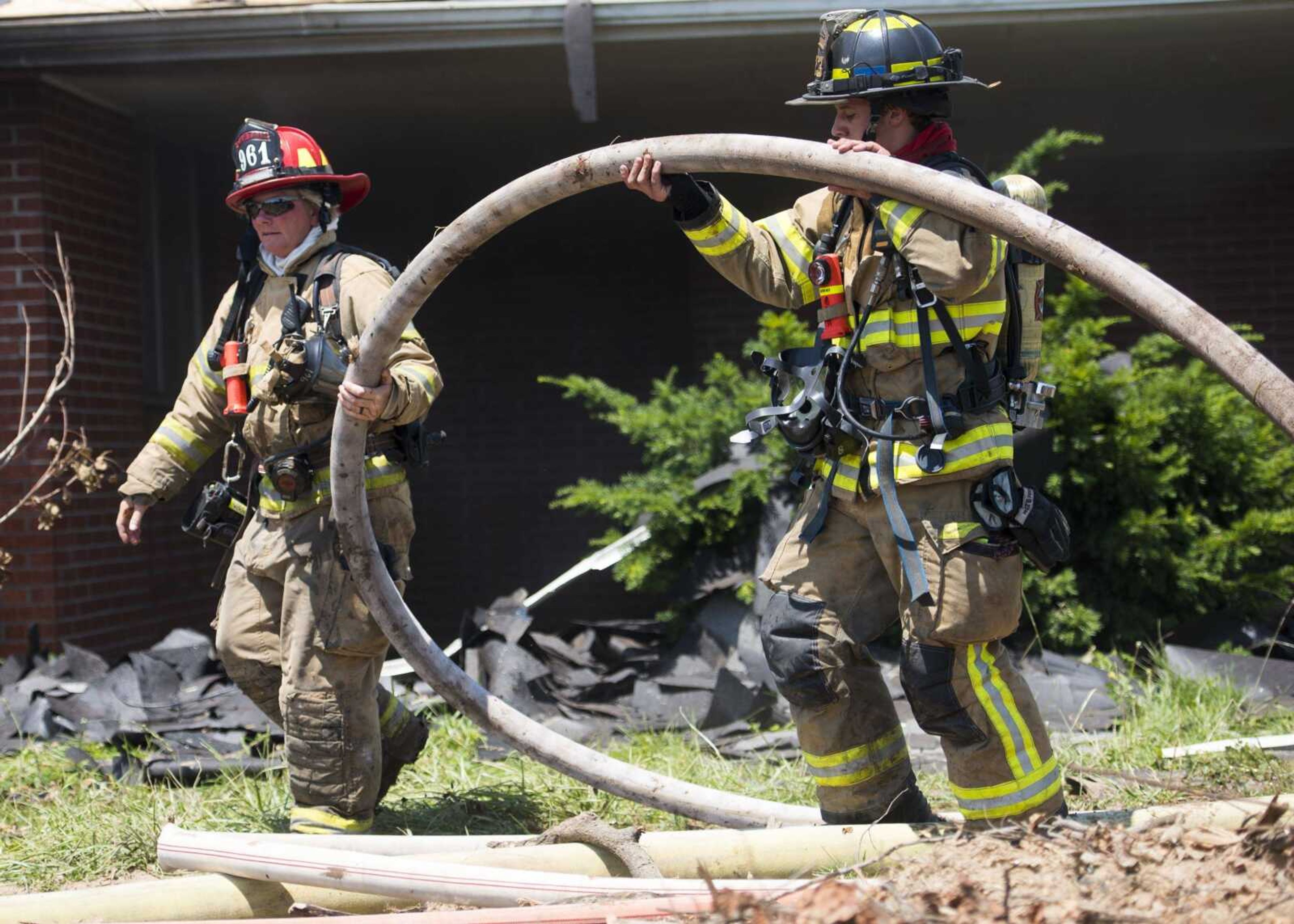 Vicki Moldenhauer participates in a live-fire training exercise June 10 in Cape Girardeau.