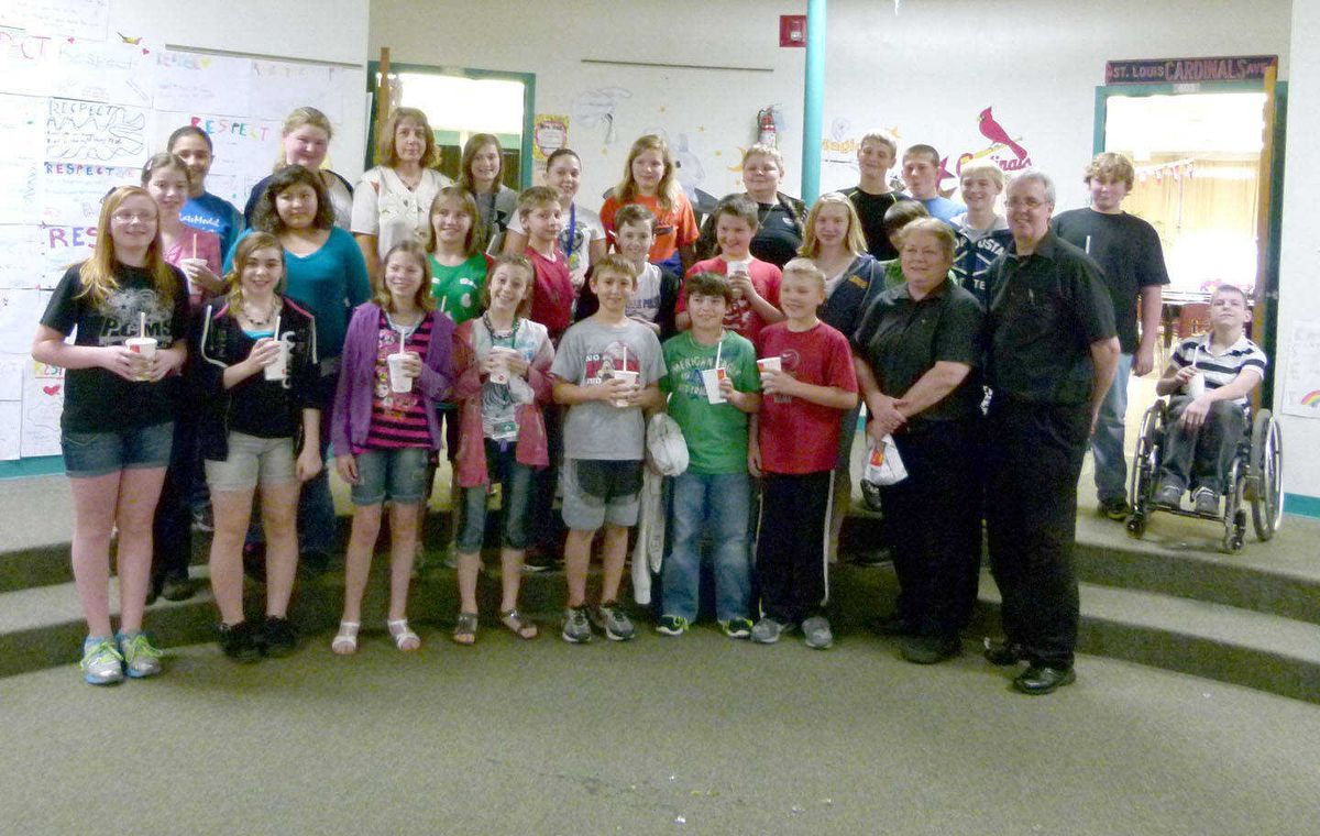 Pcms Class Photo PCMS class treated to lunch by McDonald's