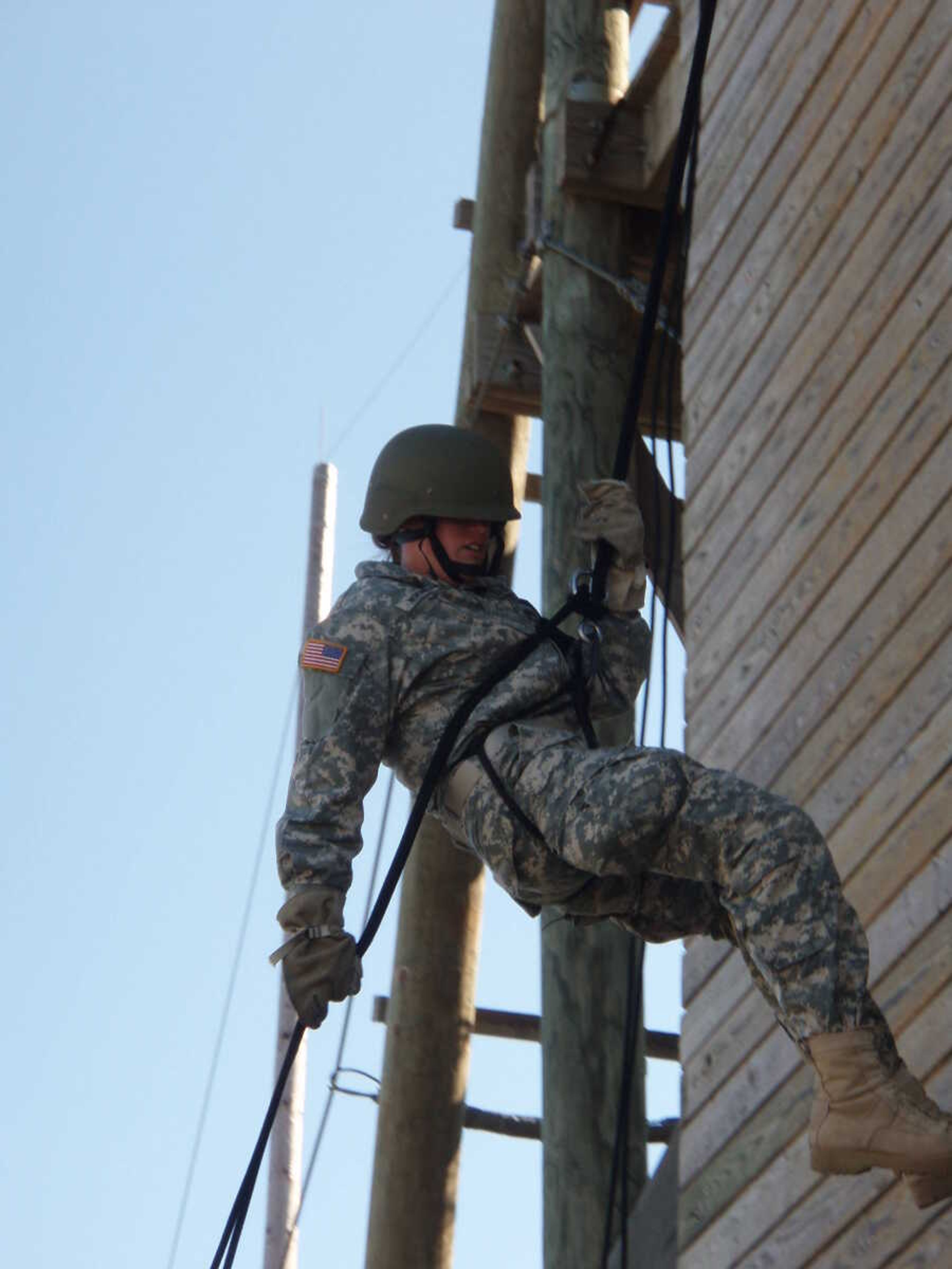 A new recruit with the Missouri Army National Guard participates at last year's Commander's Cup Competition at Fort Leonard Wood. Nearly 40 recruits from Southeast Missouri will compete in the event this weekend.