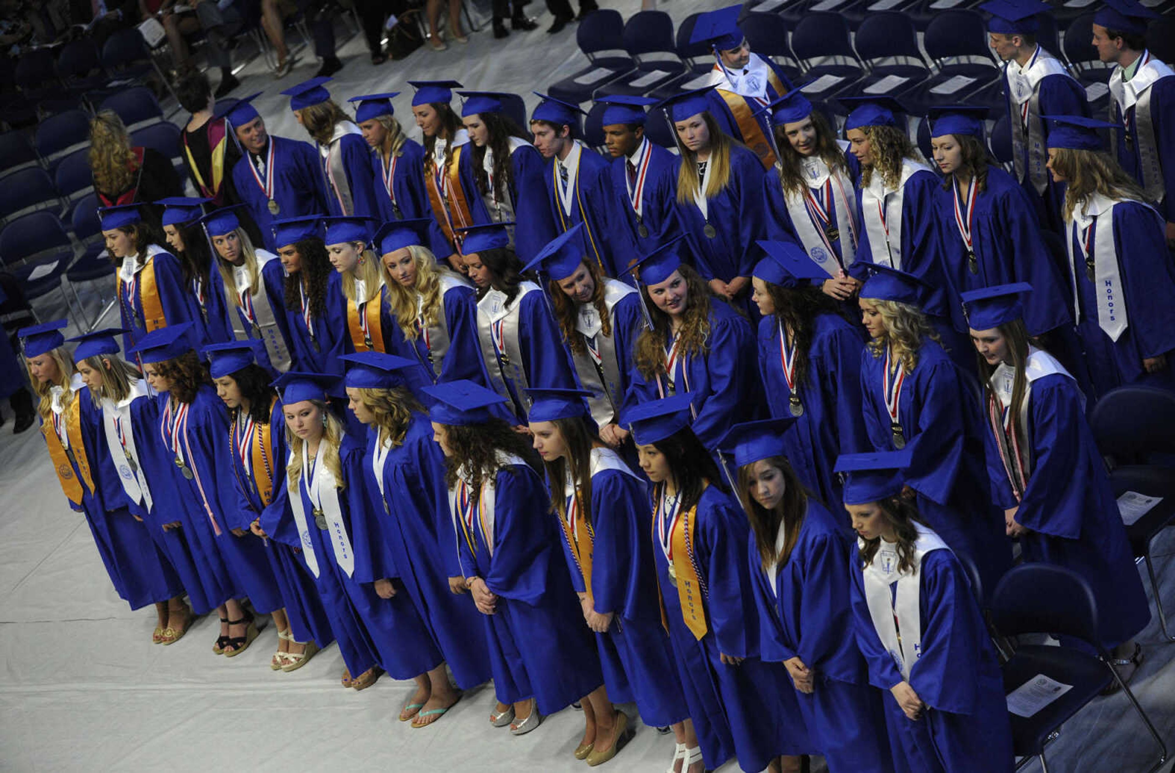 Notre Dame Regional High School commencement Sunday, May 18, 2014.