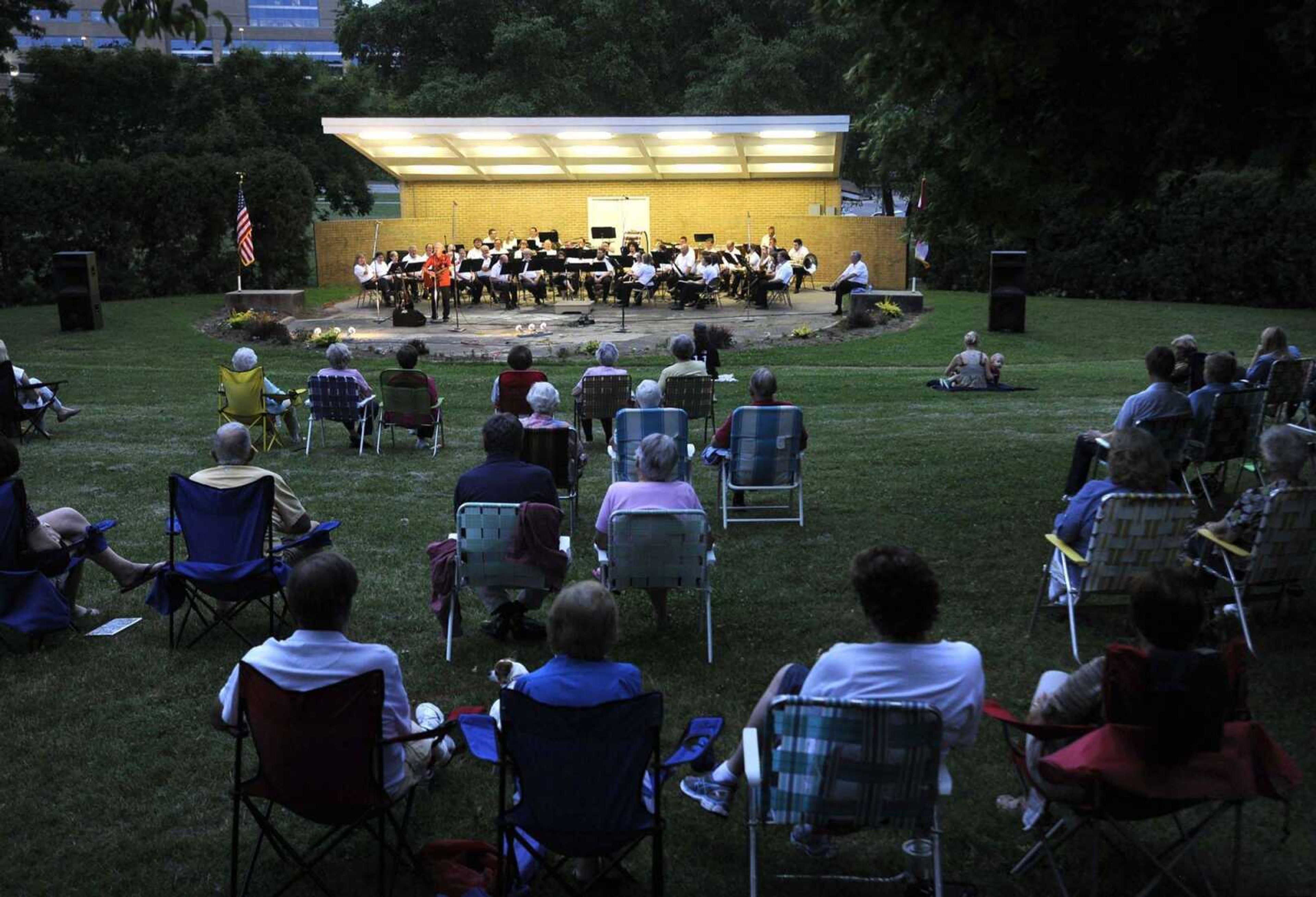 An evening at the Cape Girardeau Municipal Band concert. (Fred Lynch)