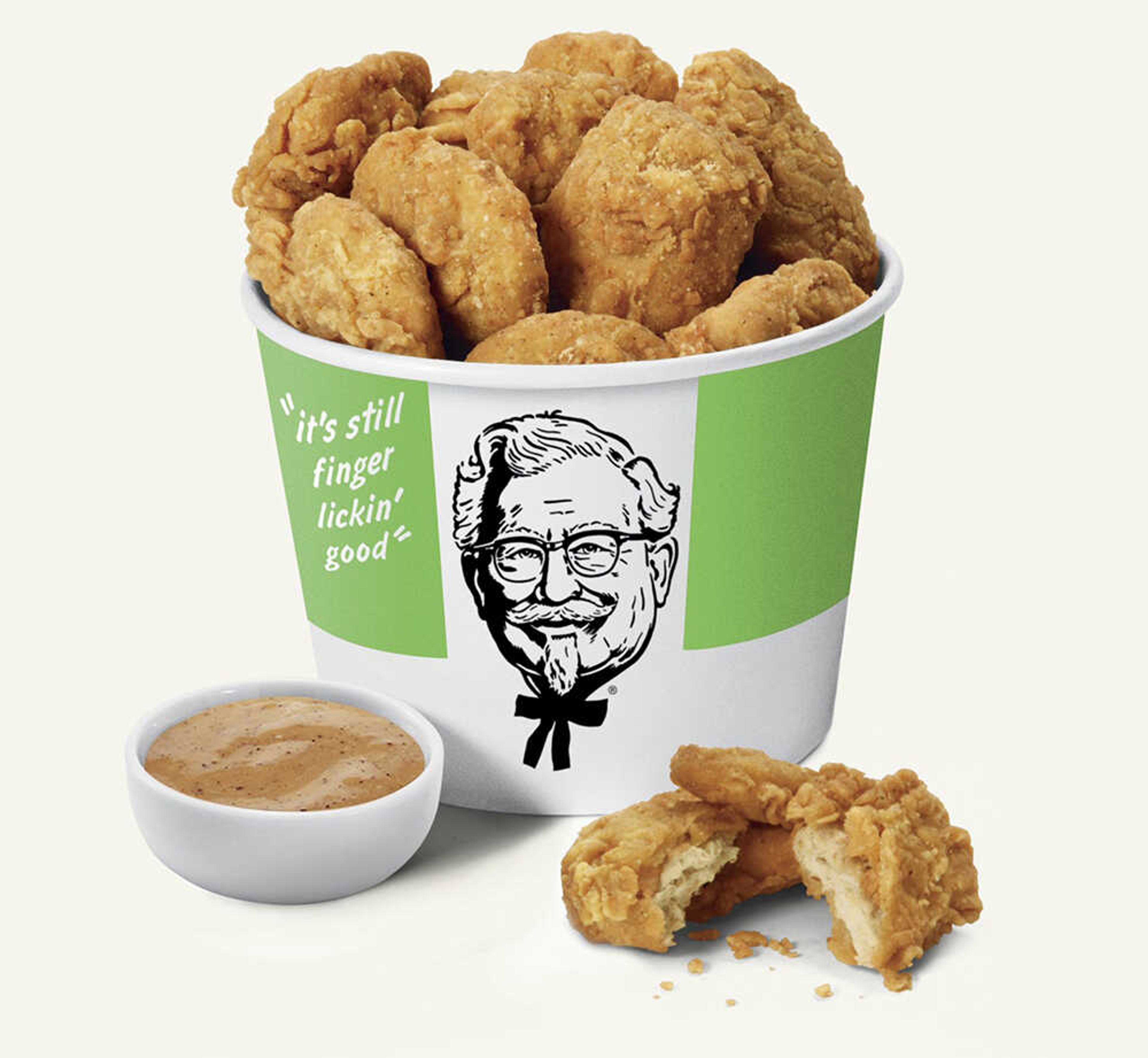 This undated product image provided by KFC shows plant-based chicken.