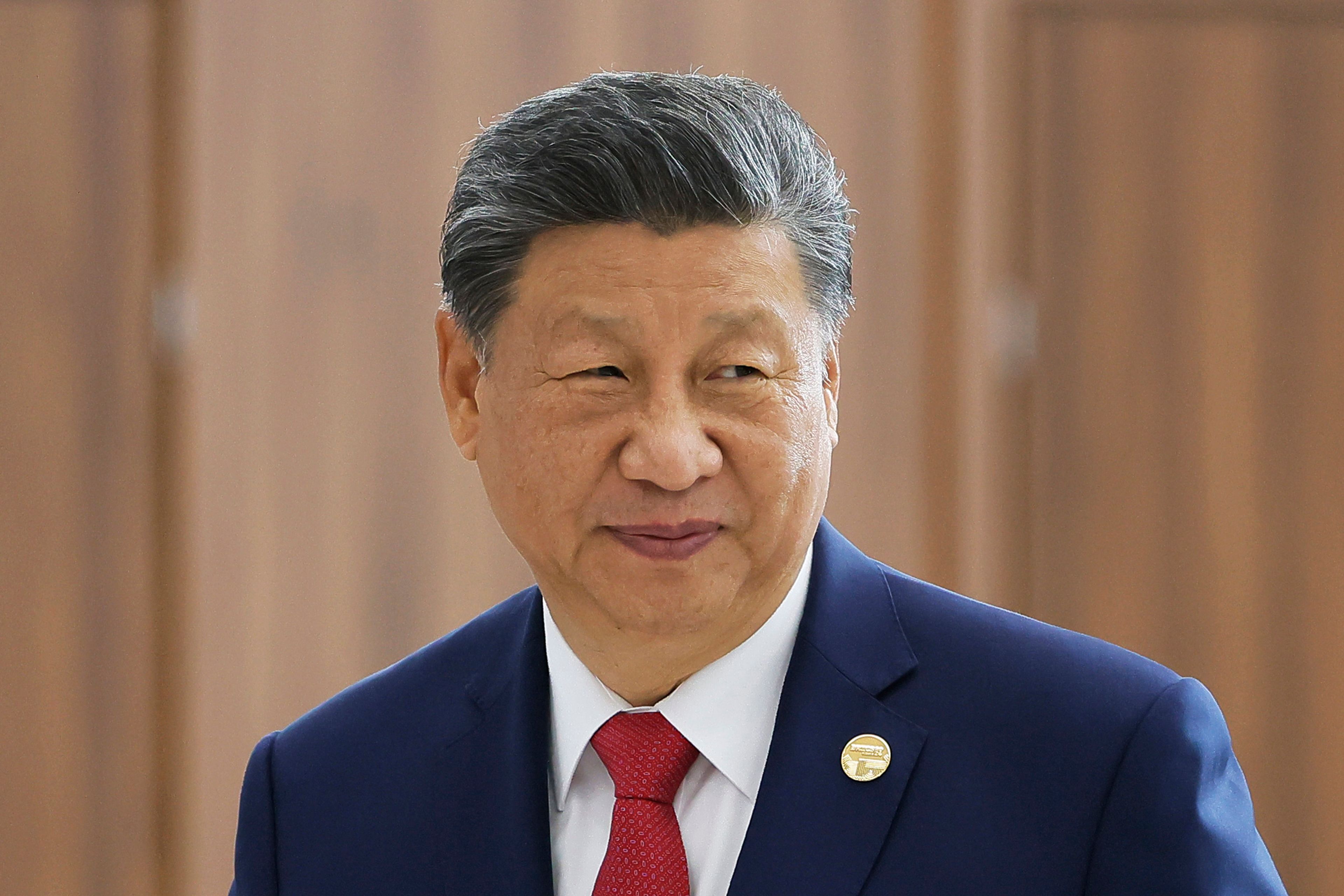 Chinese President Xi Jinping arrives at a BRICS Summit in Kazan, Russia, Wednesday, Oct. 23, 2024. (Maxim Shemetov, Pool Photo via AP)