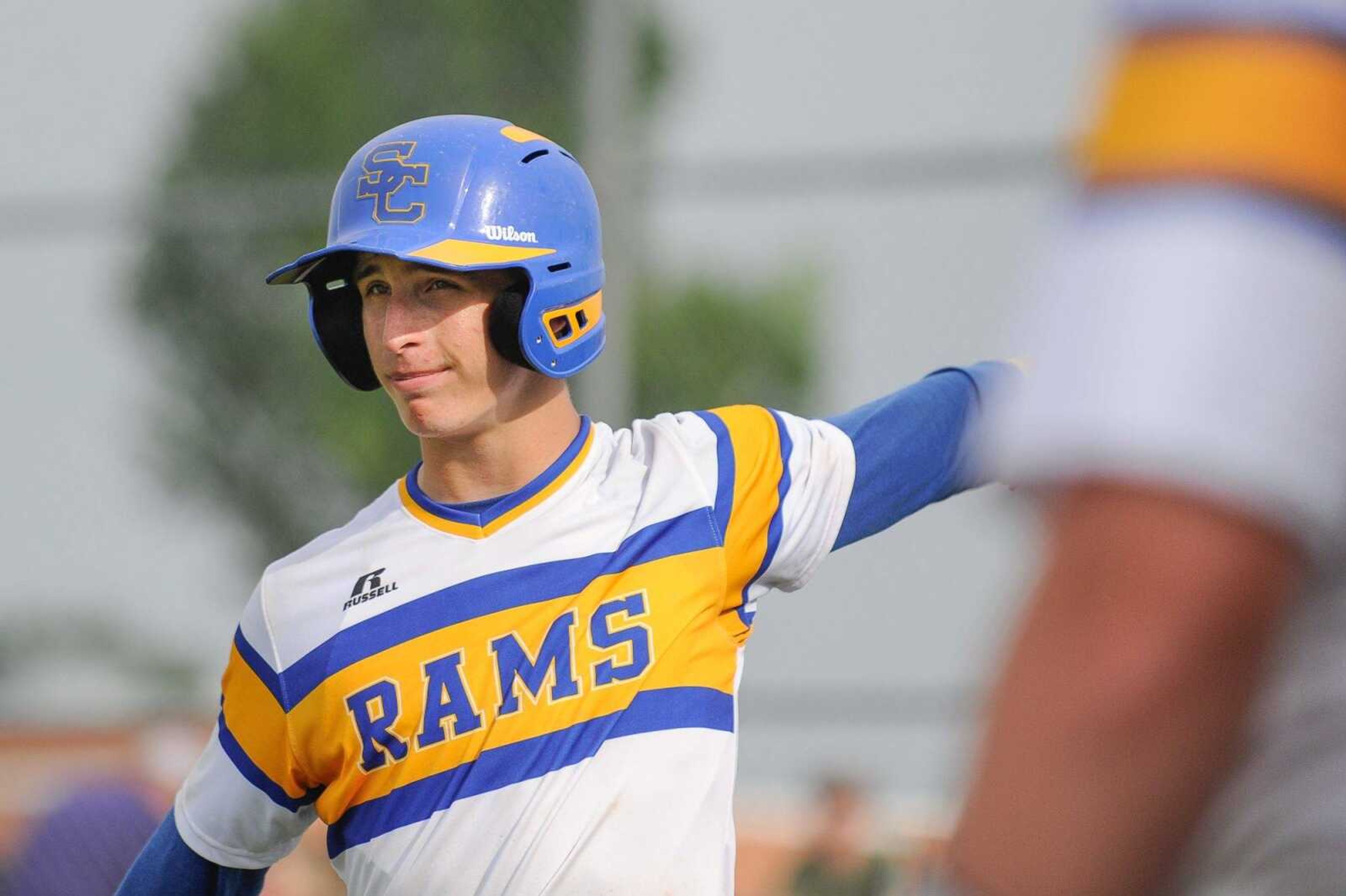 Scott City's Trent Pobst steps up to bat in the fifth inning against West County during a Class 3 quarterfinal Wednesday, May 27, 2015 in Scott City. (Glenn Landberg)