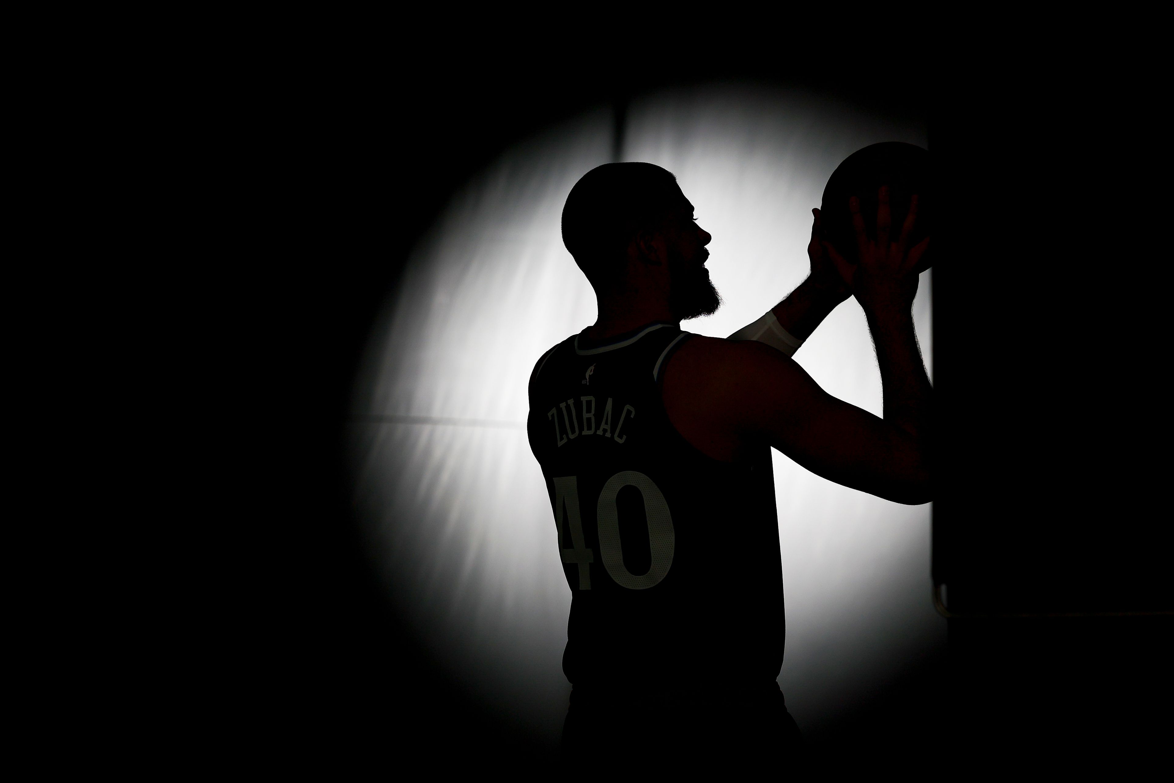 LA Clippers center Ivica Zubac poses during the NBA basketball team's media day, Monday, Sept. 30, 2024, in Inglewood, Calif. (AP Photo/Ryan Sun)