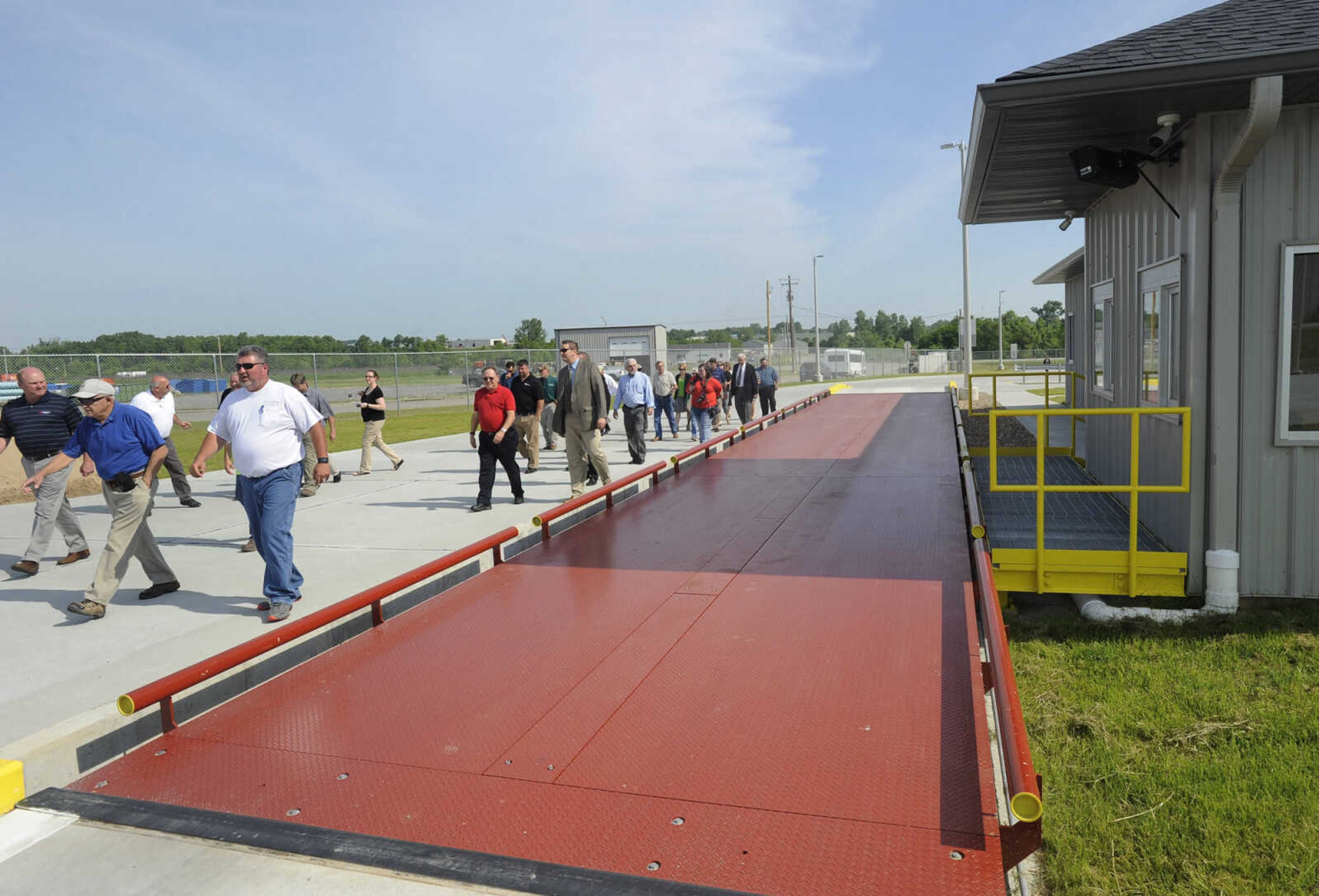 The truck scale is seen during a tour of the new solid-waste transfer station Monday, May 23, 2016 in Cape Girardeau.