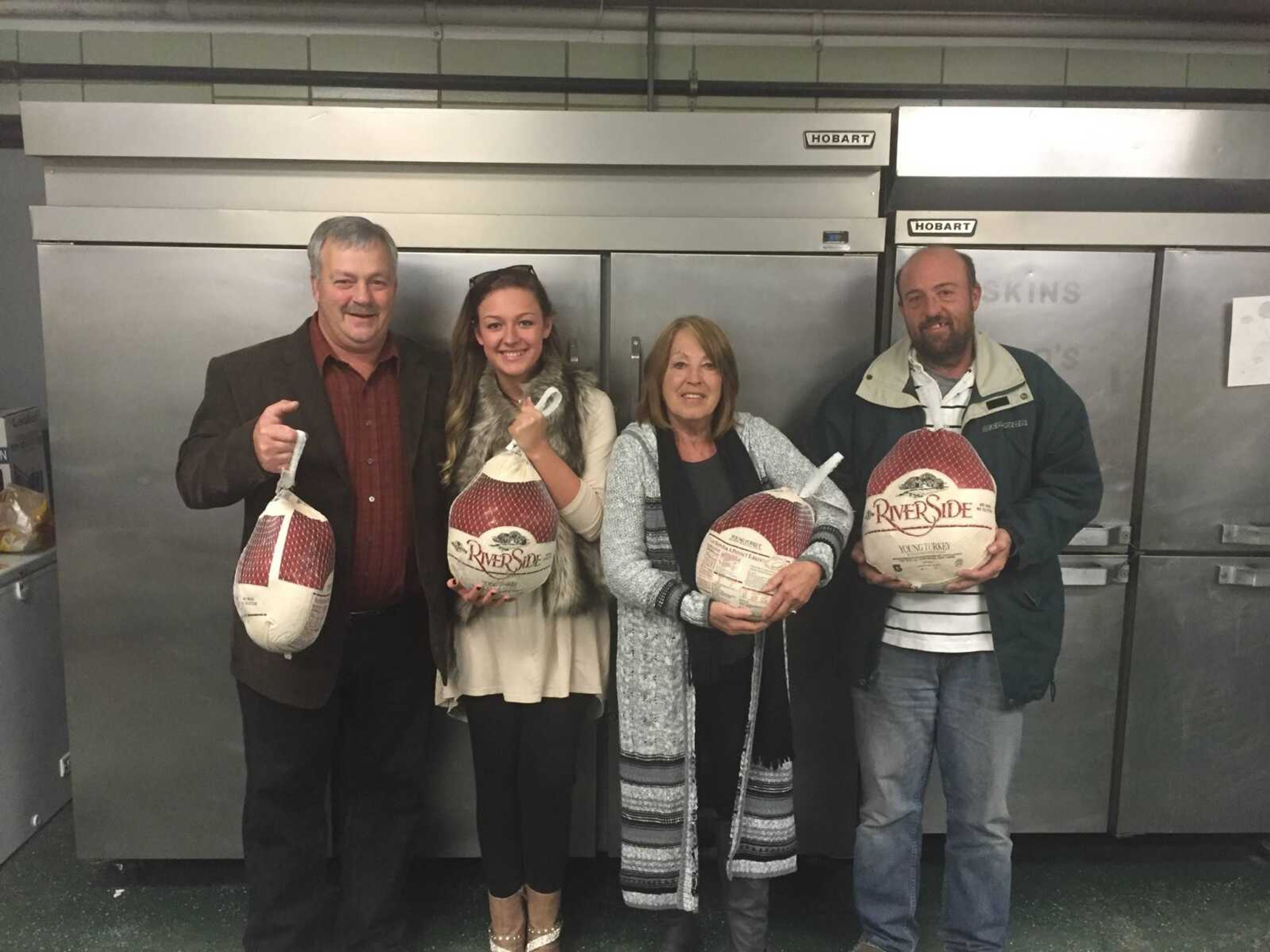 Pictured here are Danny Hollowell, Shirley Hollowell, Ashley Webb and Dennis McMullen.