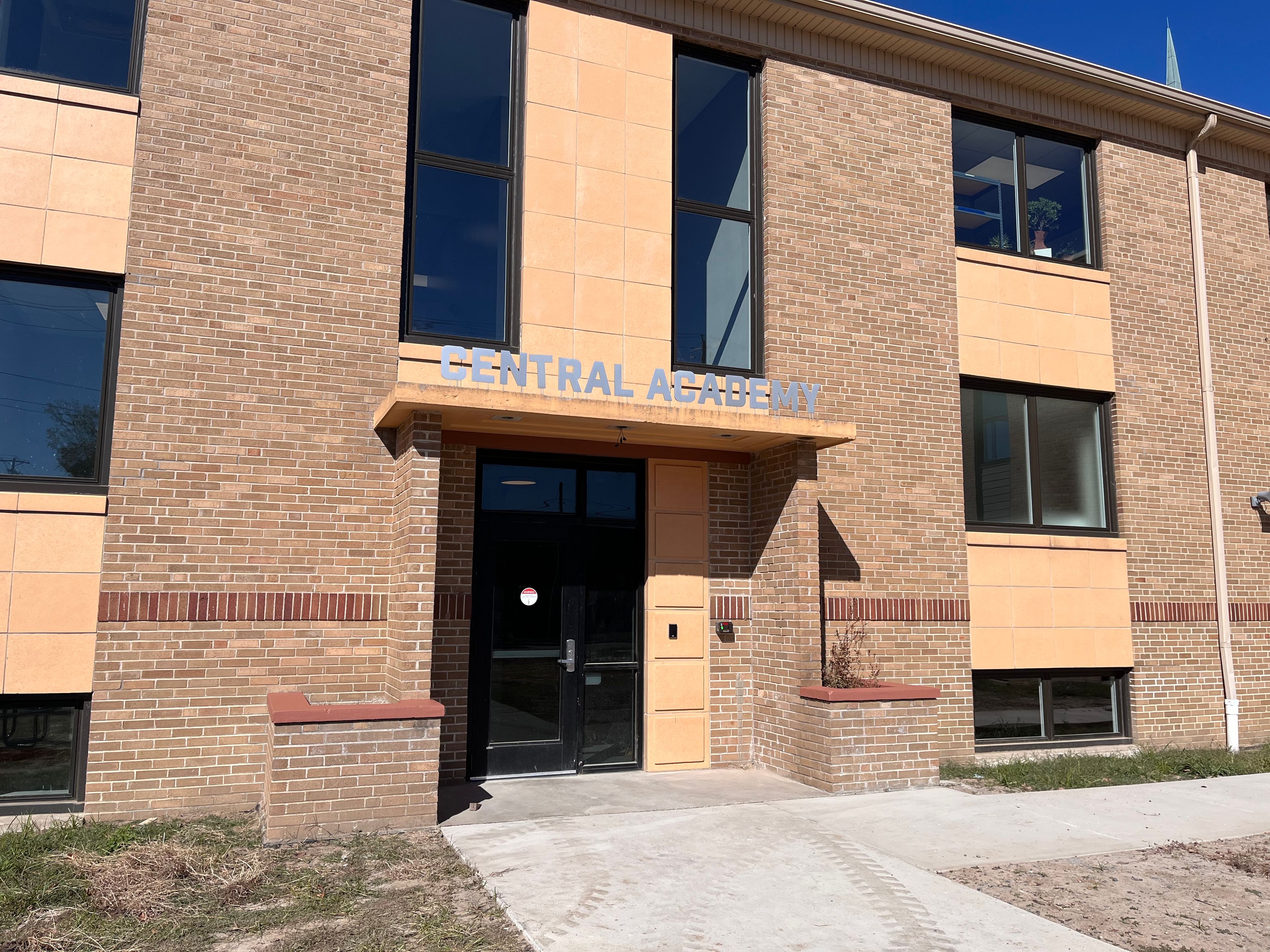 A look at the entrance of the new Cape Central Academy building, formerly the Red Star Baptist Church, located at 1301 N. Main St. in Cape Girardeau.