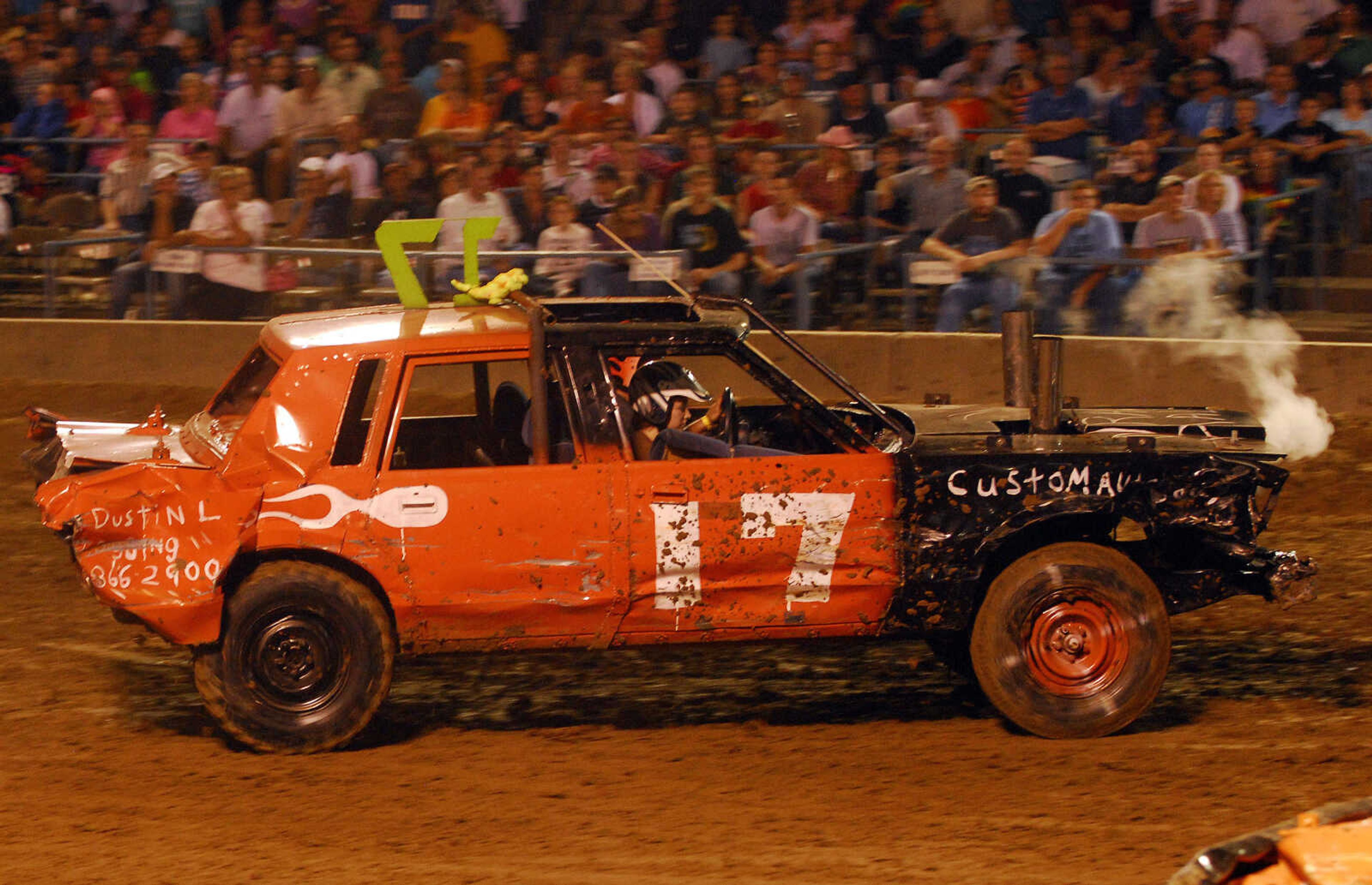 LAURA SIMON~lsimon@semissourian.com
The dual demolition derby at the 155th Annual SEMO District Fair Tuesday, September 14, 2010.