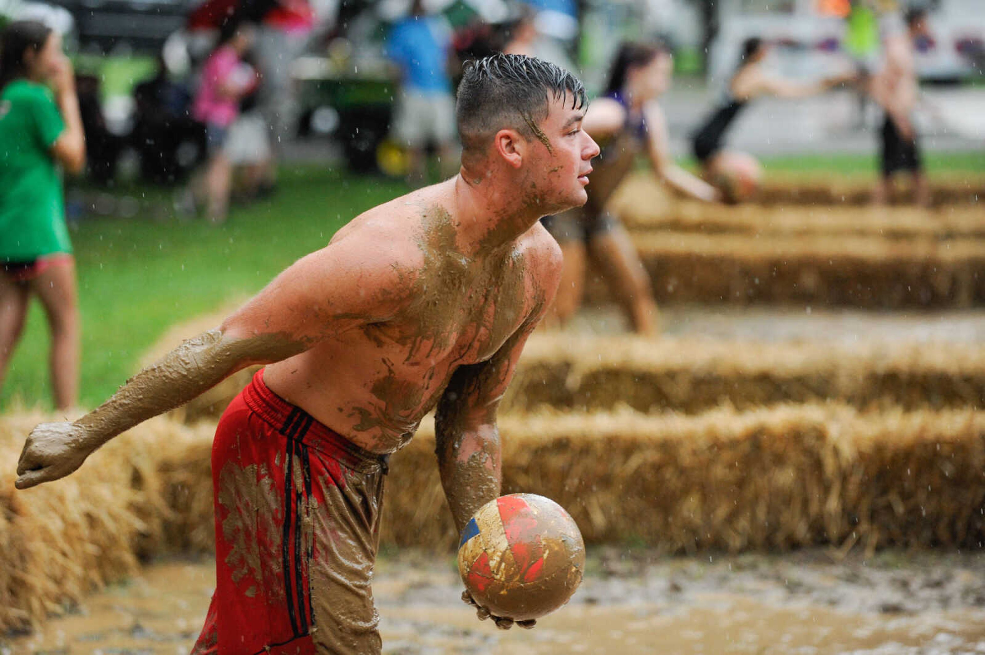 GLENN LANDBERG ~ glandberg@semissourian.com

Teams compete in the mud volleyball tournament during the Fourth of July celebration Monday, July 4, 2016 at Jackson City Park.