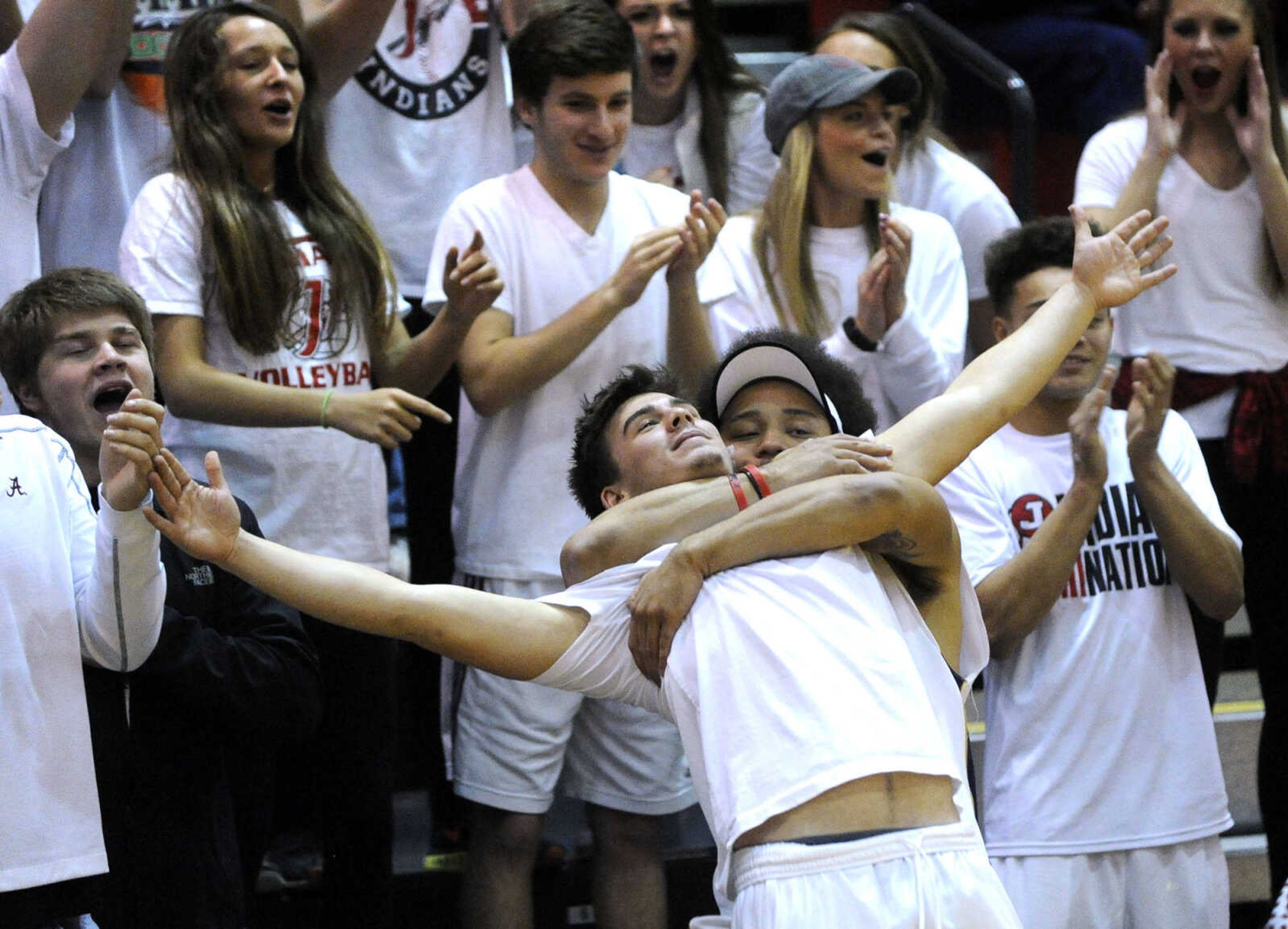 FRED LYNCH ~ flynch@semissourian.com
Jackson fans take in the action during the third quarter of the Poplar Bluff boys basketball game Tuesday, Jan. 17, 2017 in Jackson.