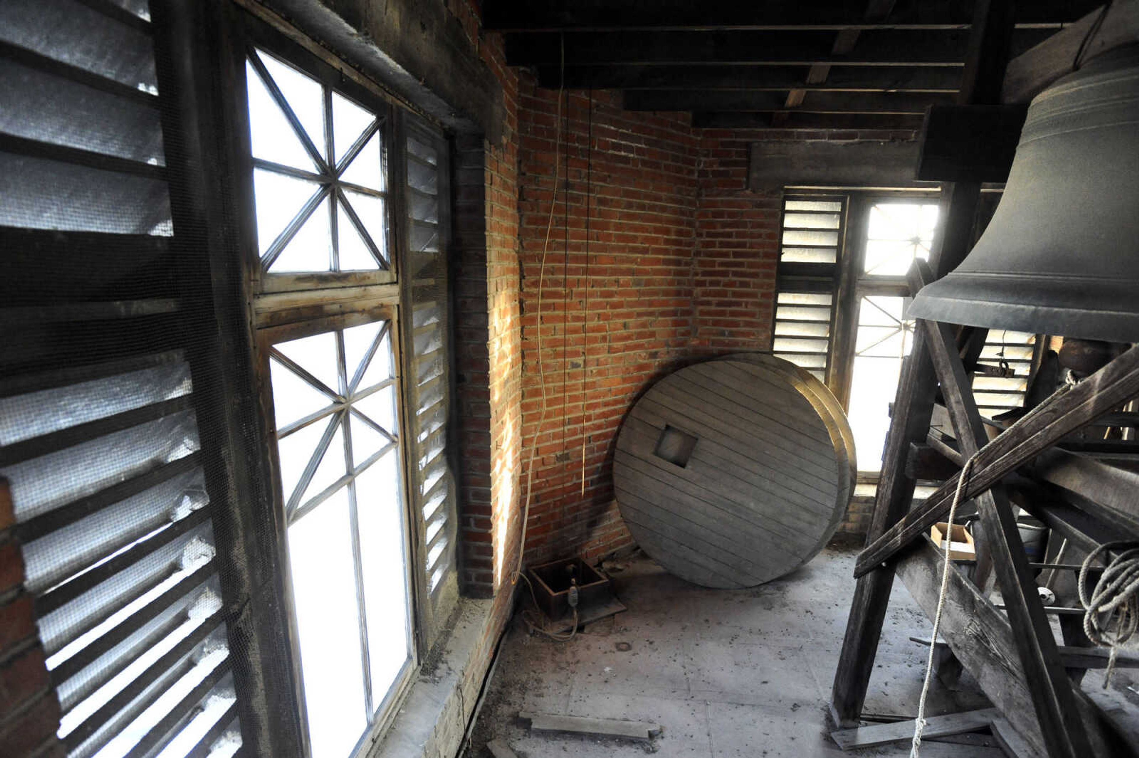 LAURA SIMON ~ lsimon@semissourian.com

The bell room inside the dome of the Cape Girardeau County Courthouse in Jackson, Missouri, Wednesday, Feb. 18, 2015.