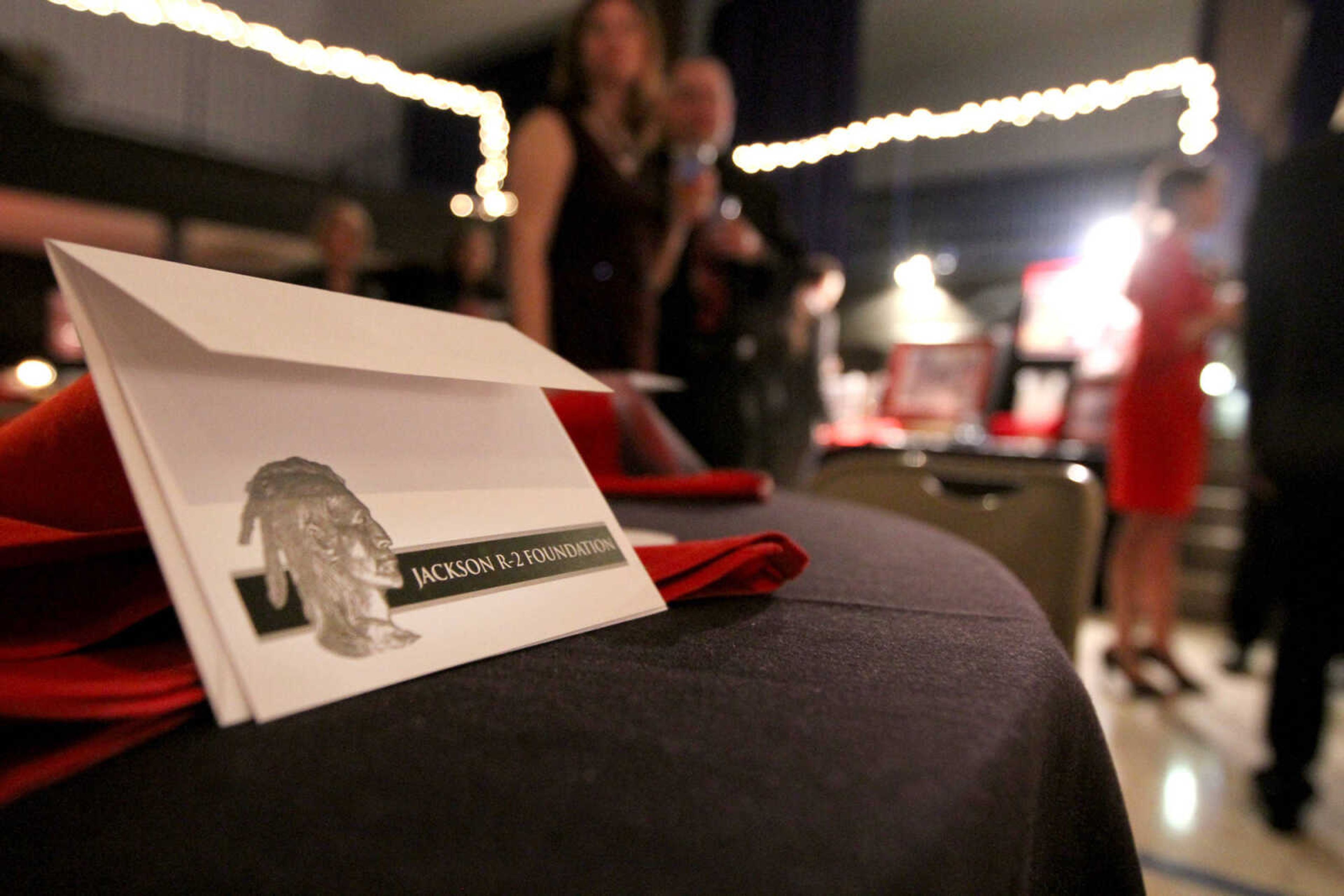 GLENN LANDBERG ~ glandberg@semissourian.com


An envelope rests on a table at the Red and Black Affair benefit for the Jackson R-2 Foundation Saturday, Feb. 7, 2015 at the Arena Building.