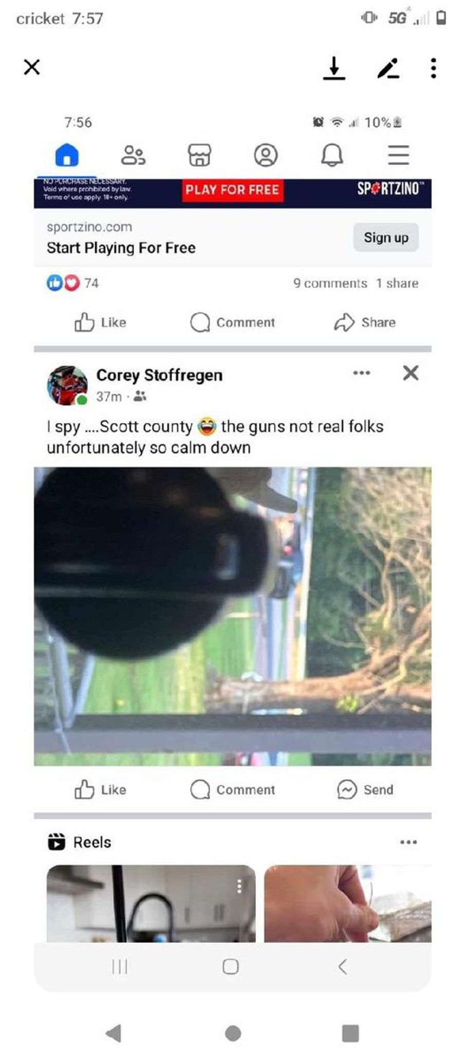 Facebook post, starter pistol lead to weapons charges against Scott Ci...