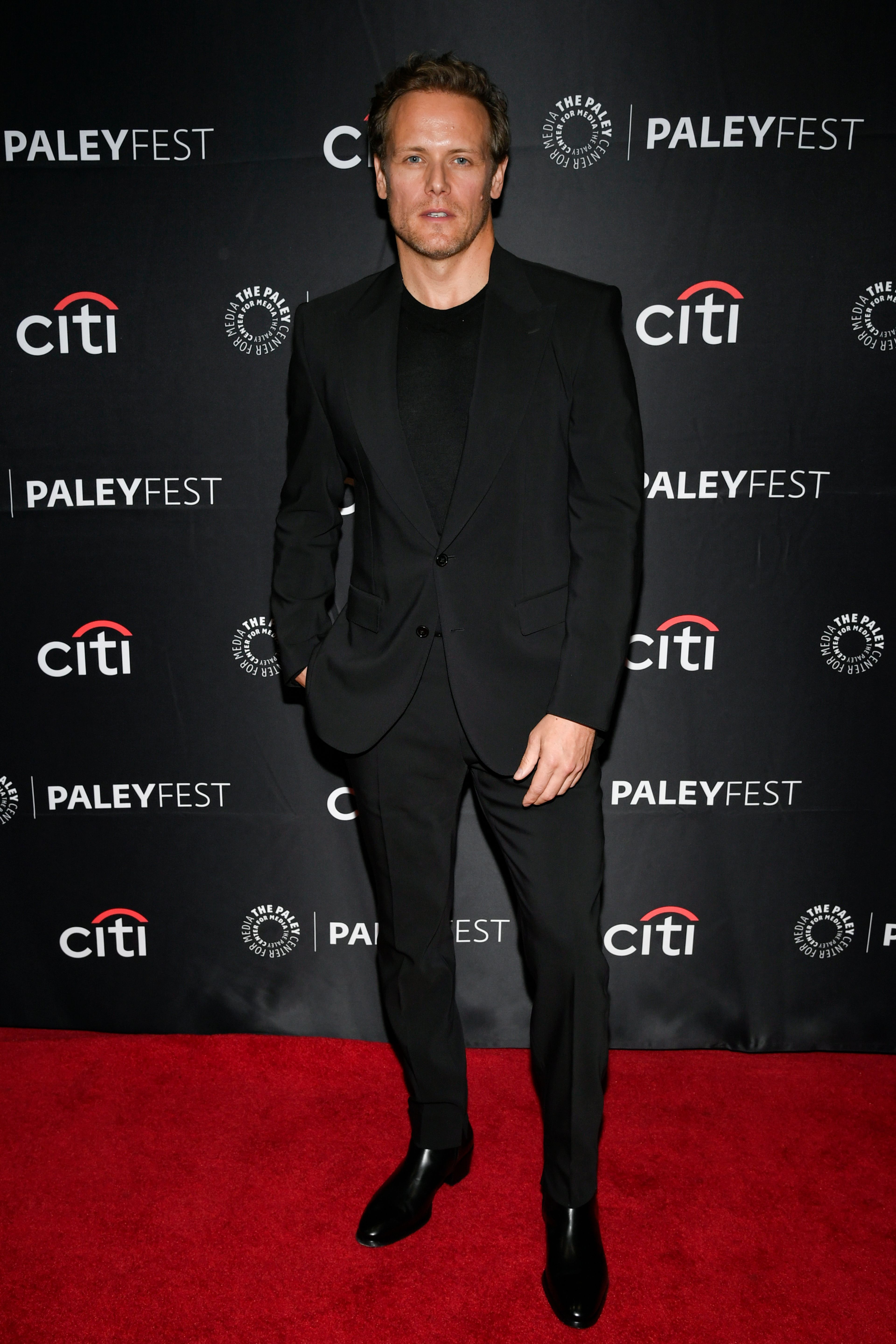 Sam Heughan attends the "Outlander" 10th Anniversary Celebration during PaleyFest NY at the Paley Center for Media on Wednesday, Oct. 16, 2024, in New York. (Photo by Evan Agostini/Invision/AP)