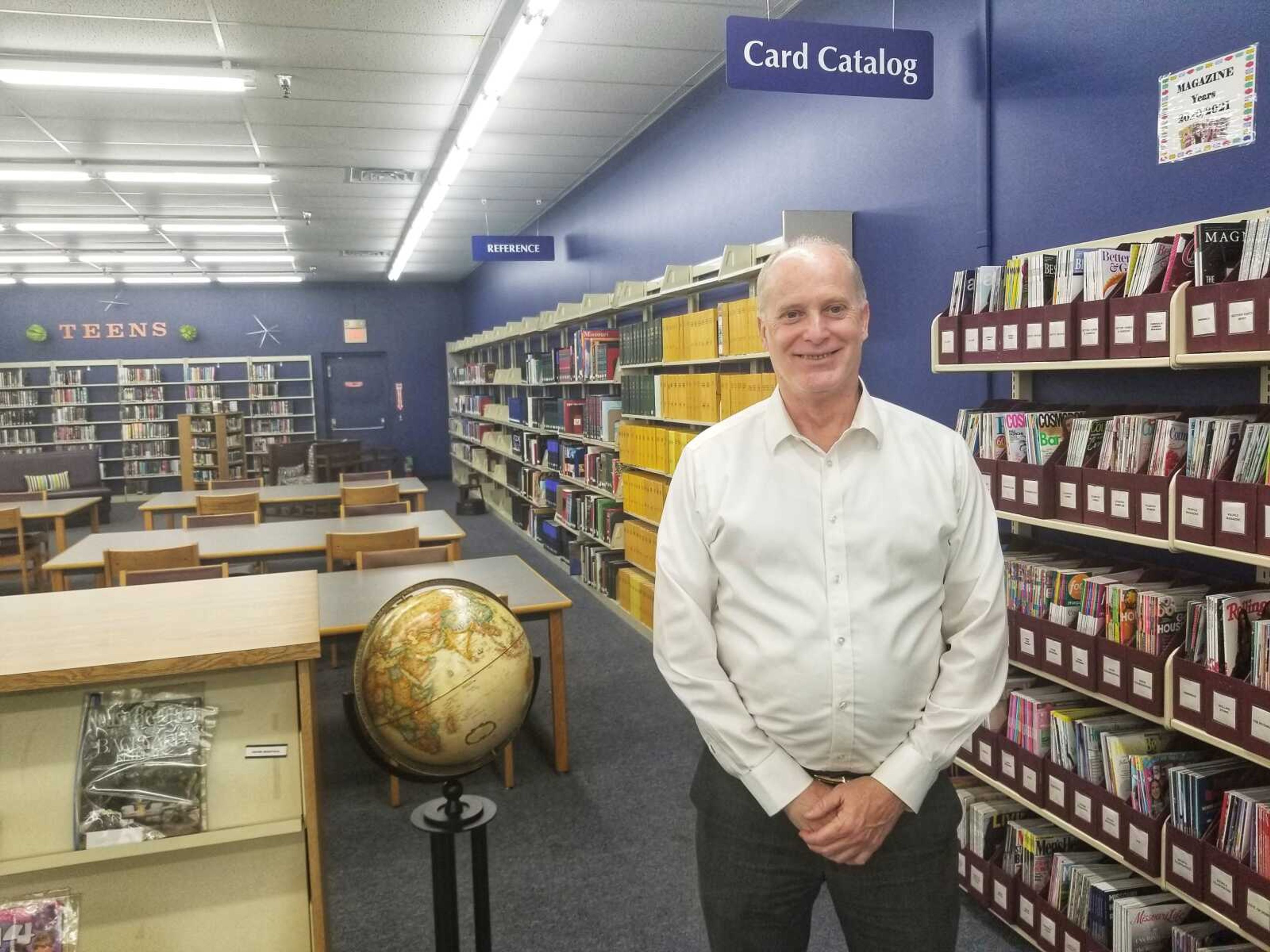 Jeff Trinkle, director of the three-county Riverside Regional Library system, on Monday, April 17, at Riverside's main branch, 1997 E. Jackson Blvd. in Jackson. Trinkle said the library system had a "healthy" financial balance at the close of 2022.