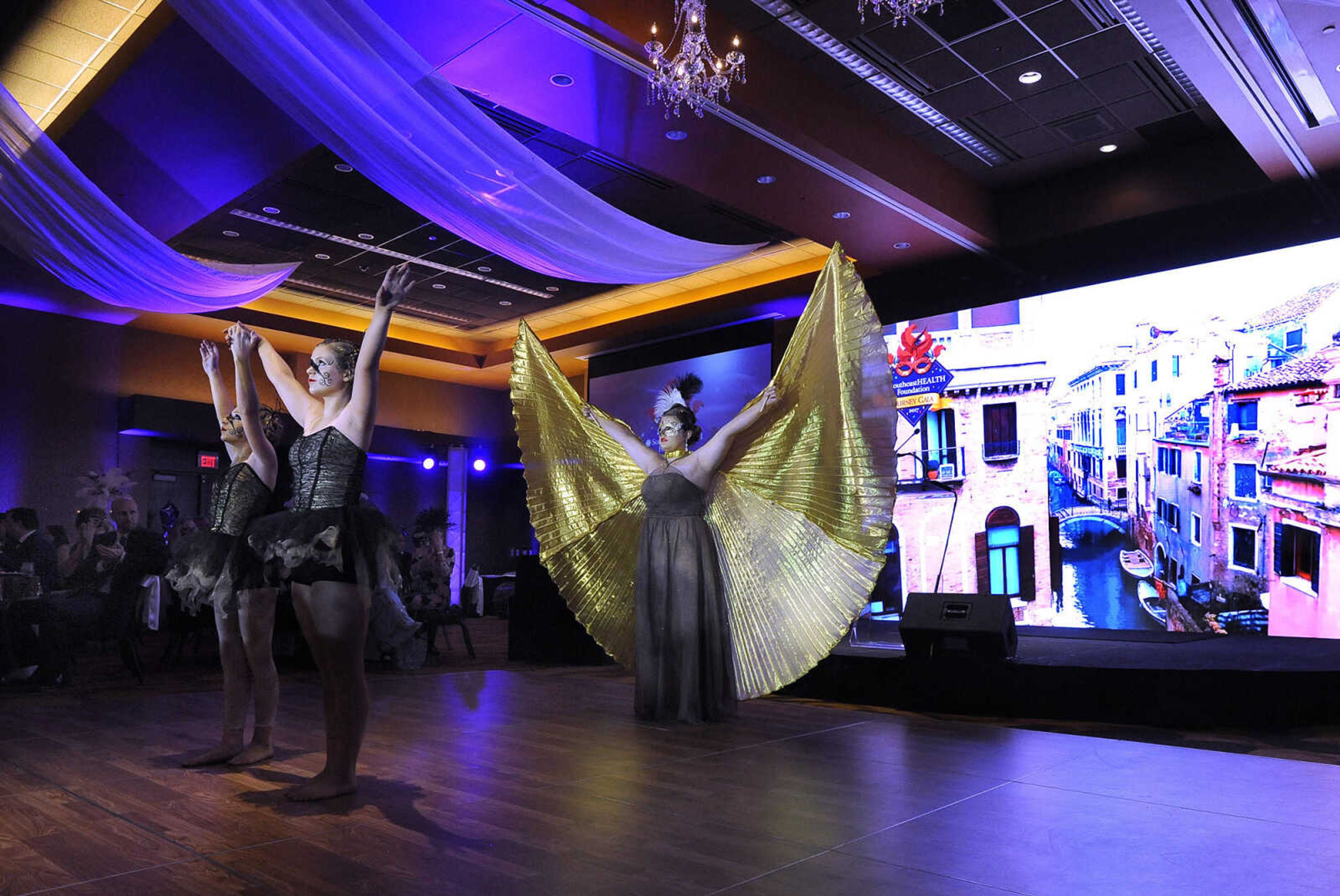 FRED LYNCH ~ flynch@semissourian.com
Students of On Cue Performing Arts Studio set the mood for the SoutheastHEALTH Journey Gala: "A Night in Disguise -- A Venetian Masquerade" on Saturday, Jan. 21, 2017 at Isle Casino Event Center.