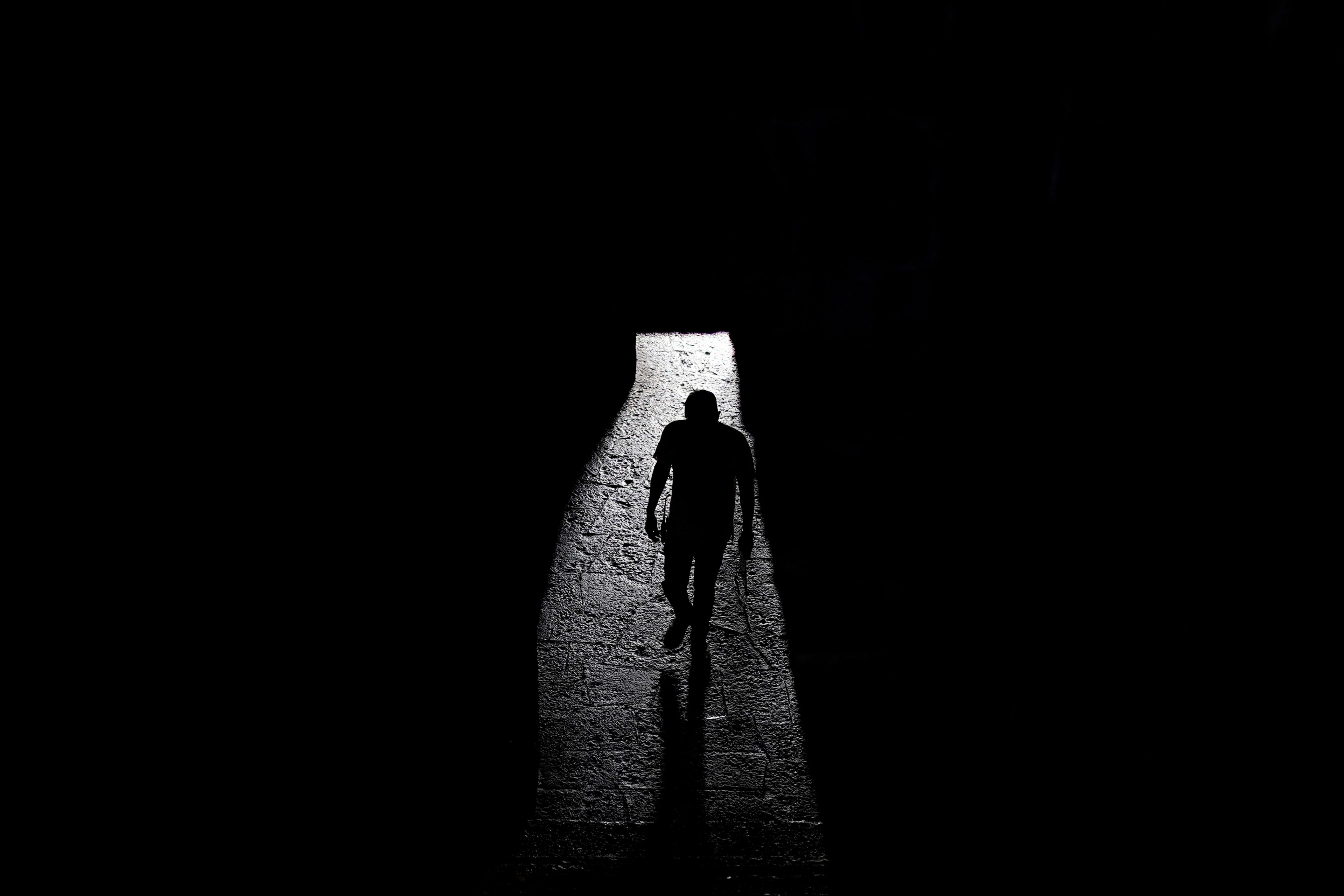 A visitor walks through the interior of the Anahuacalli Museum in Mexico City, Tuesday, Aug. 20, 2024. (AP Photo/Eduardo Verdugo)