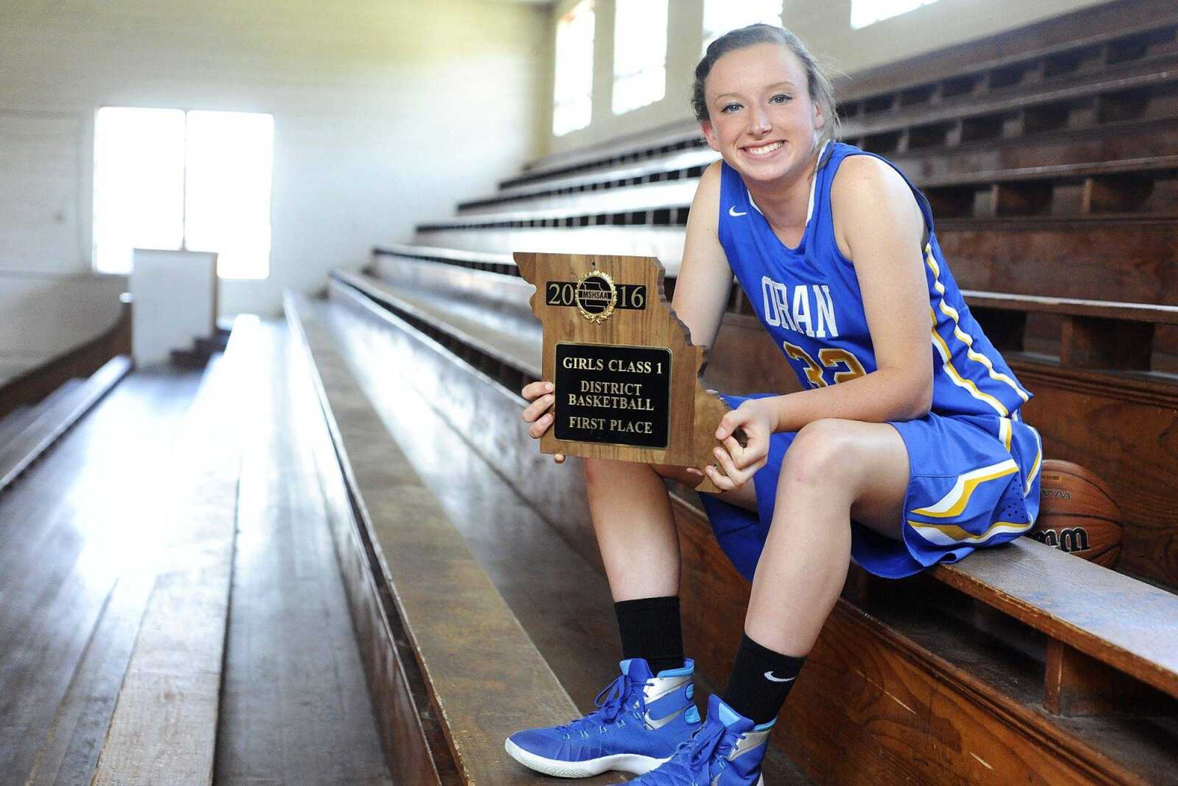 2016 All-Missourian basketball - Leah Cauble - Oran High School