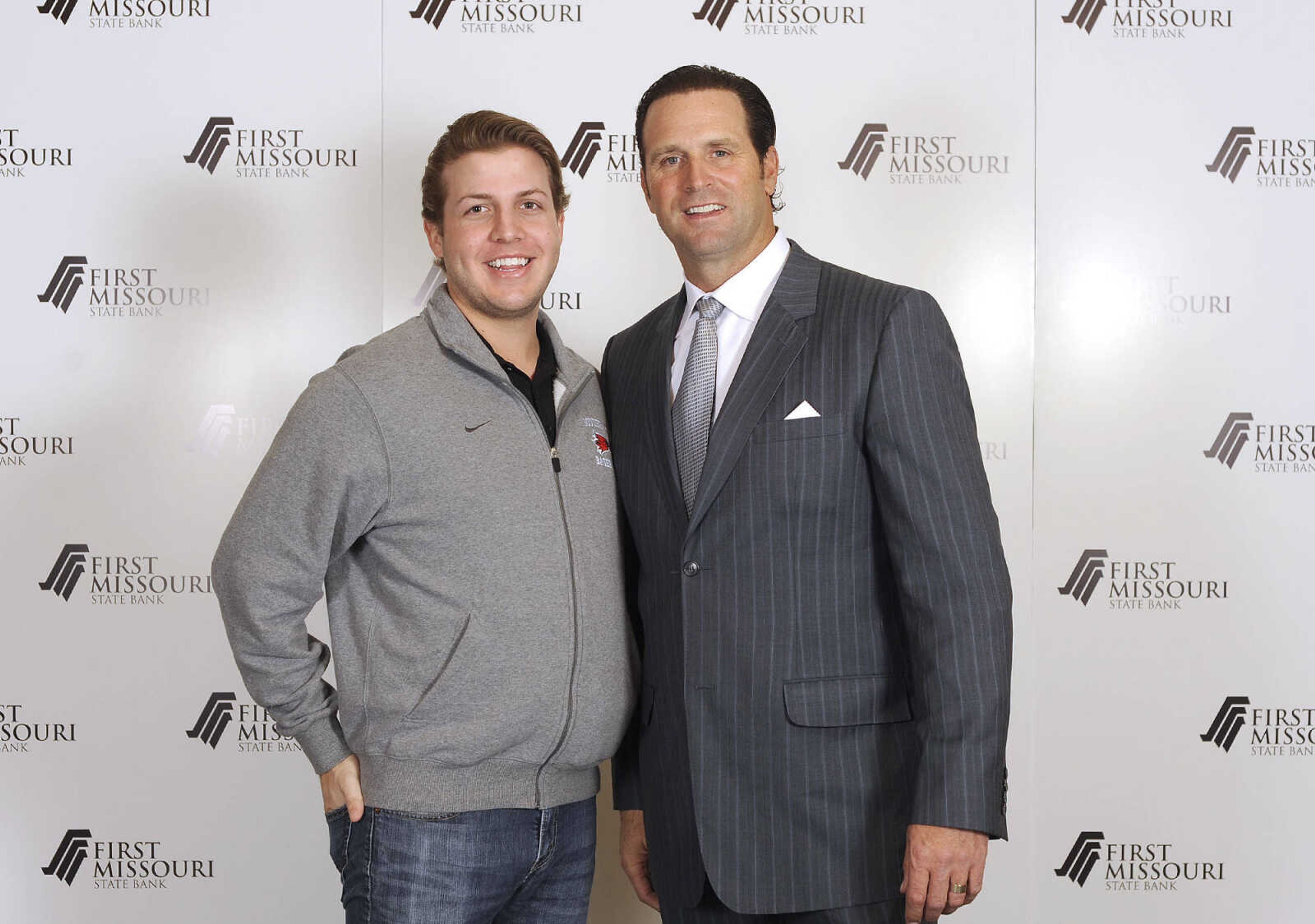 LAURA SIMON ~ lsimon@semissourian.com

Mike Matheny, manager of the St. Louis Cardinals, poses with fans during a VIP reception, Wednesday, Dec. 2, 2015, at Southeast Missouri State University's River Campus. "The State of Cardinals Nation" was presented by First Missouri State Bank.