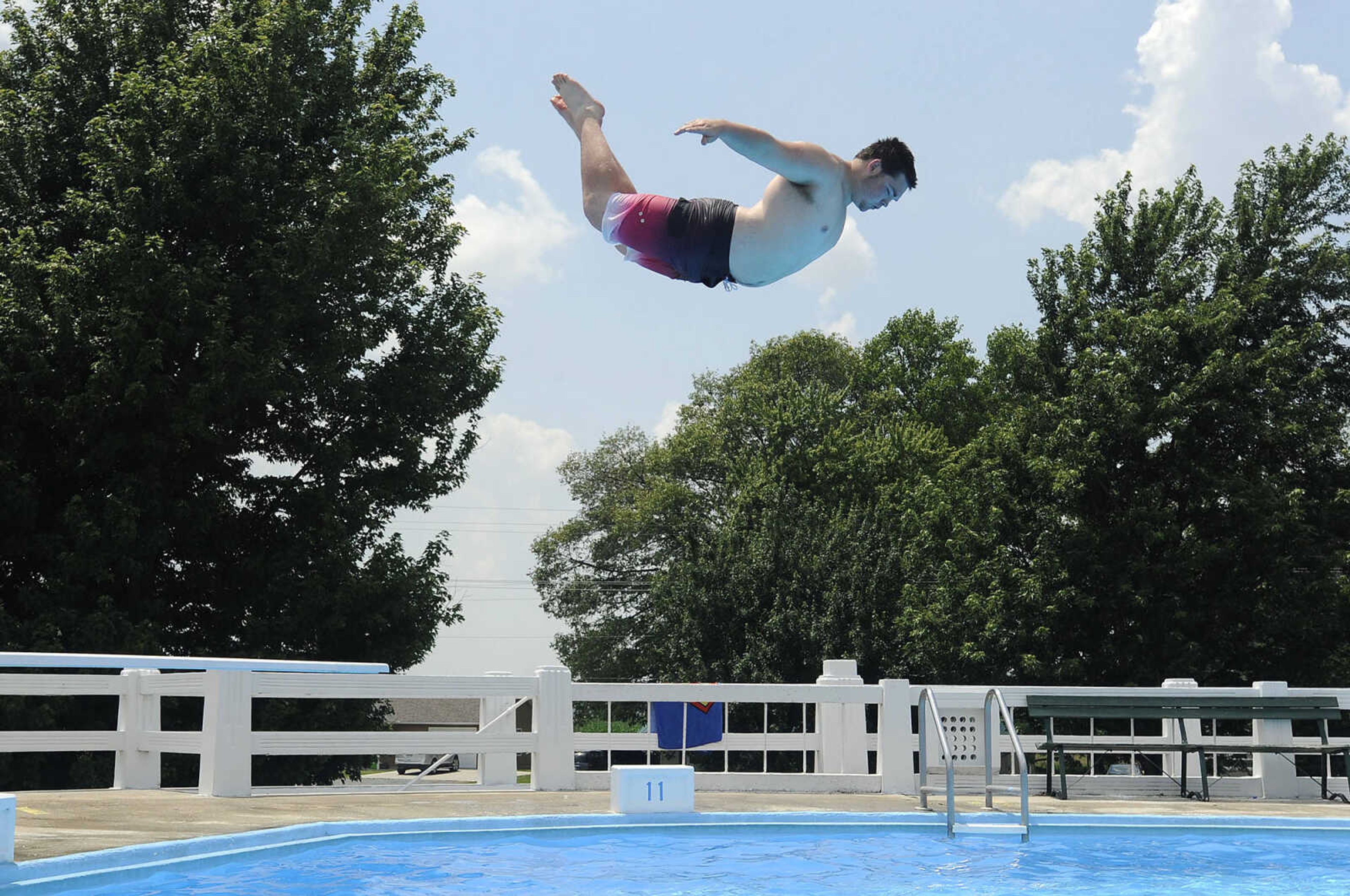 Fun at the Harmon Field Swimming Pool on Sunday, June 12, 2016 in Chaffee, Missouri.