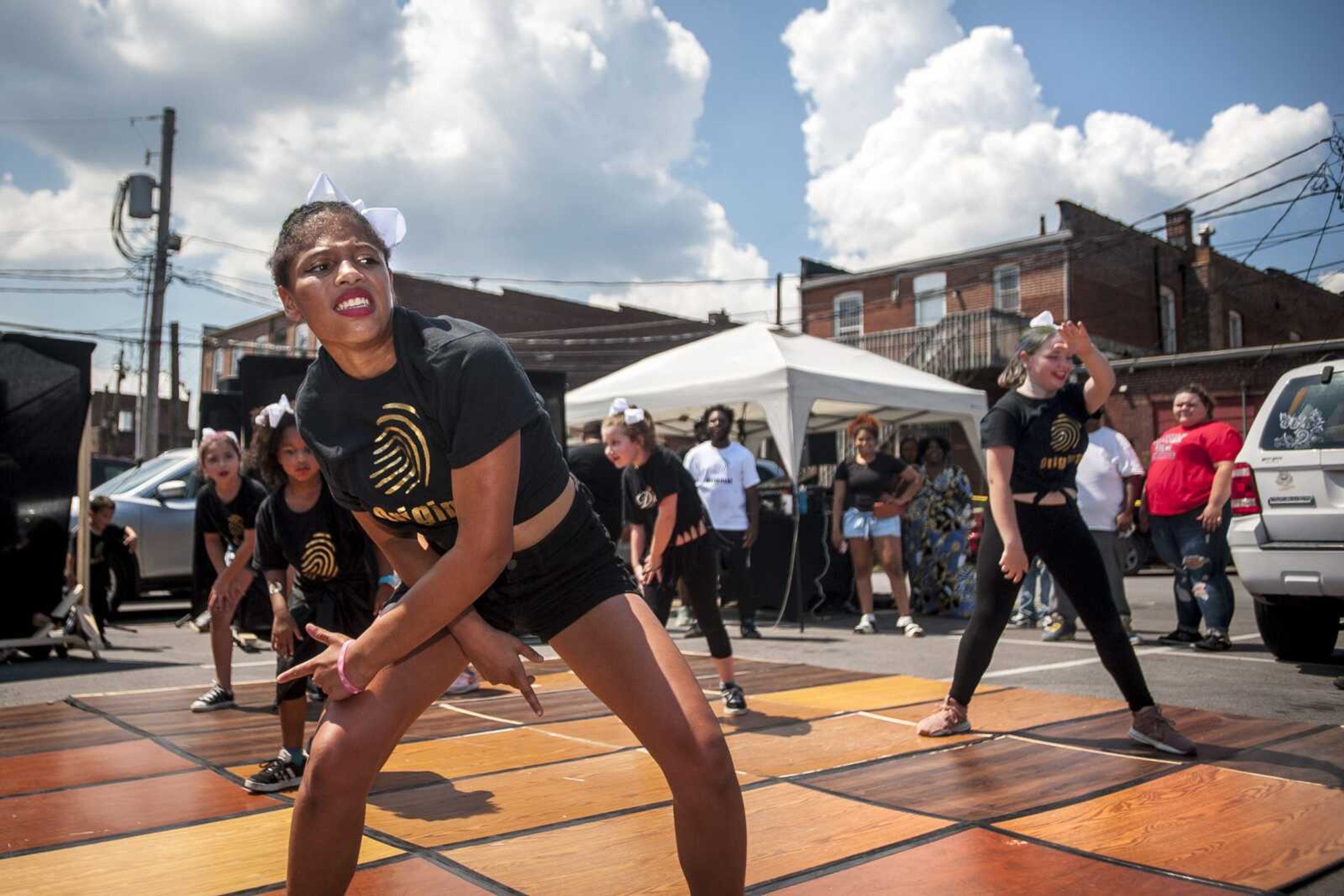 Amerah Hill, 13, performs with other dancers during Battlez of Originality during the Cape Be You Urban Dance Festival on Saturday at Fingerprint Dance Studio in downtown Cape Girardeau.