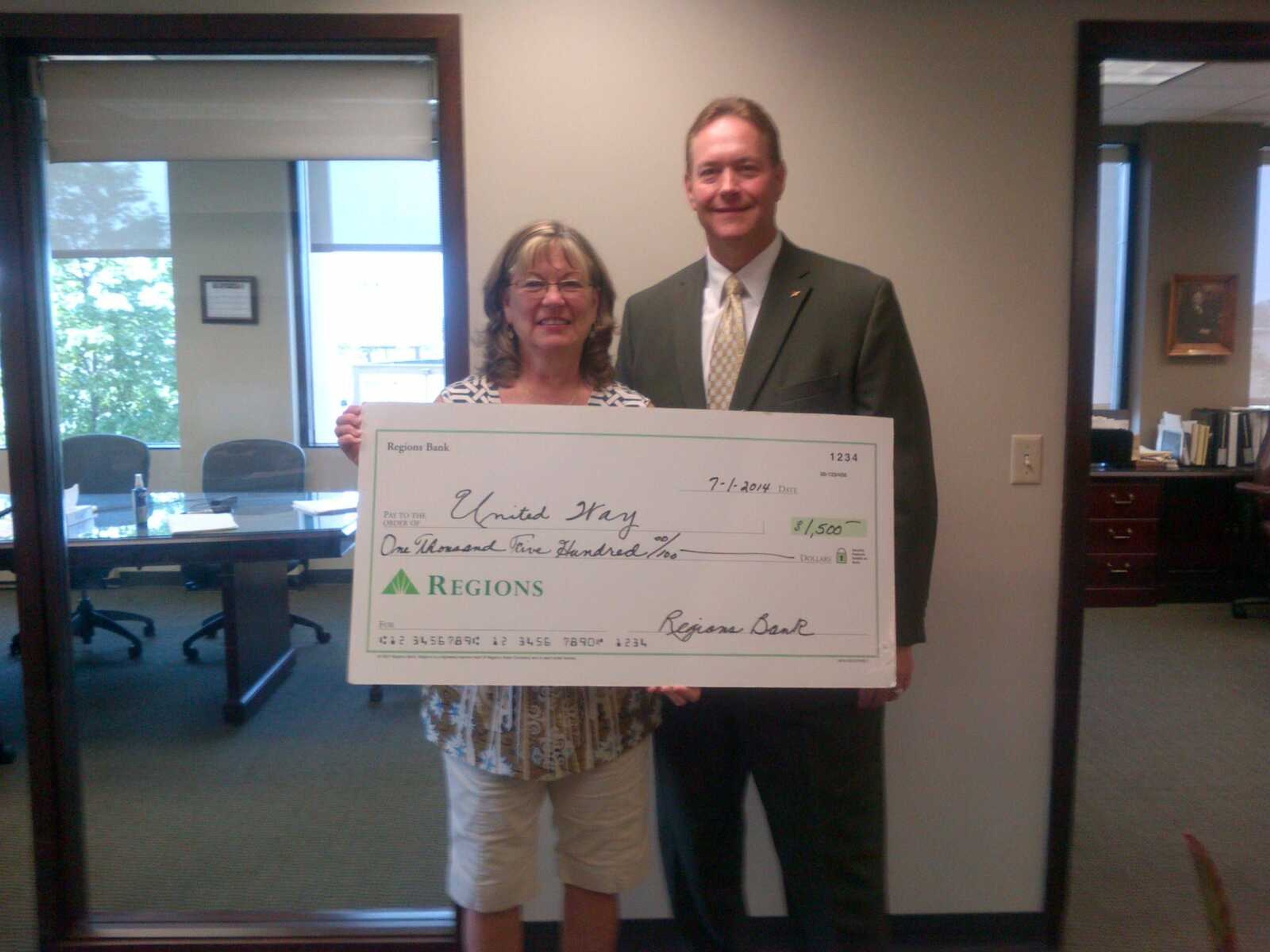 Regions Bank Foundation Provides Grant to United Way for Income Initiative