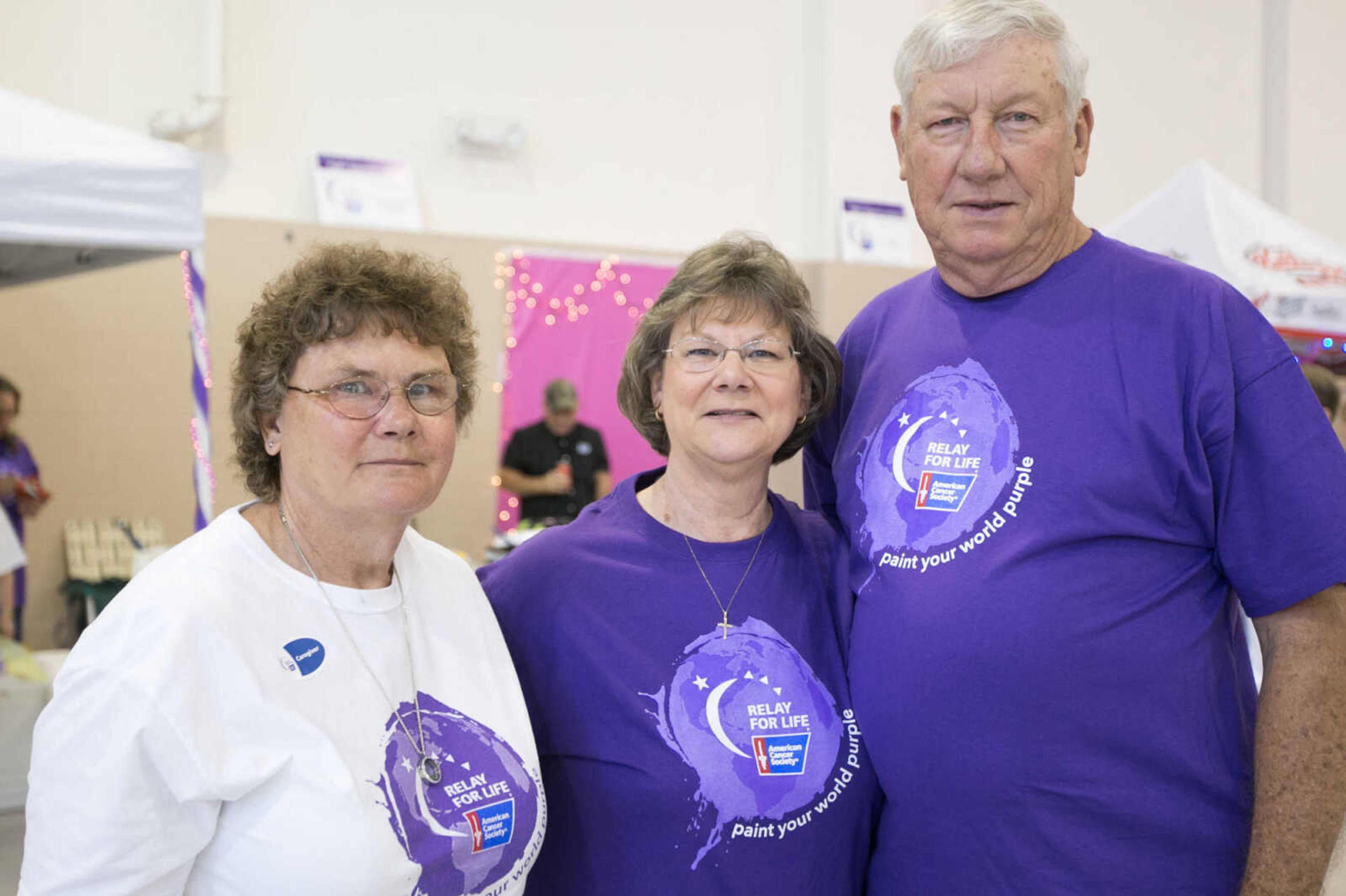 GLENN LANDBERG ~ glandberg@semissourian.com


Diane Keller poses for a photo with Dolores and Darell Bohnsack at the Relay for Life of Cape Girardeau County fundraiser in the Osage Centre, Saturday, May 7, 2016.