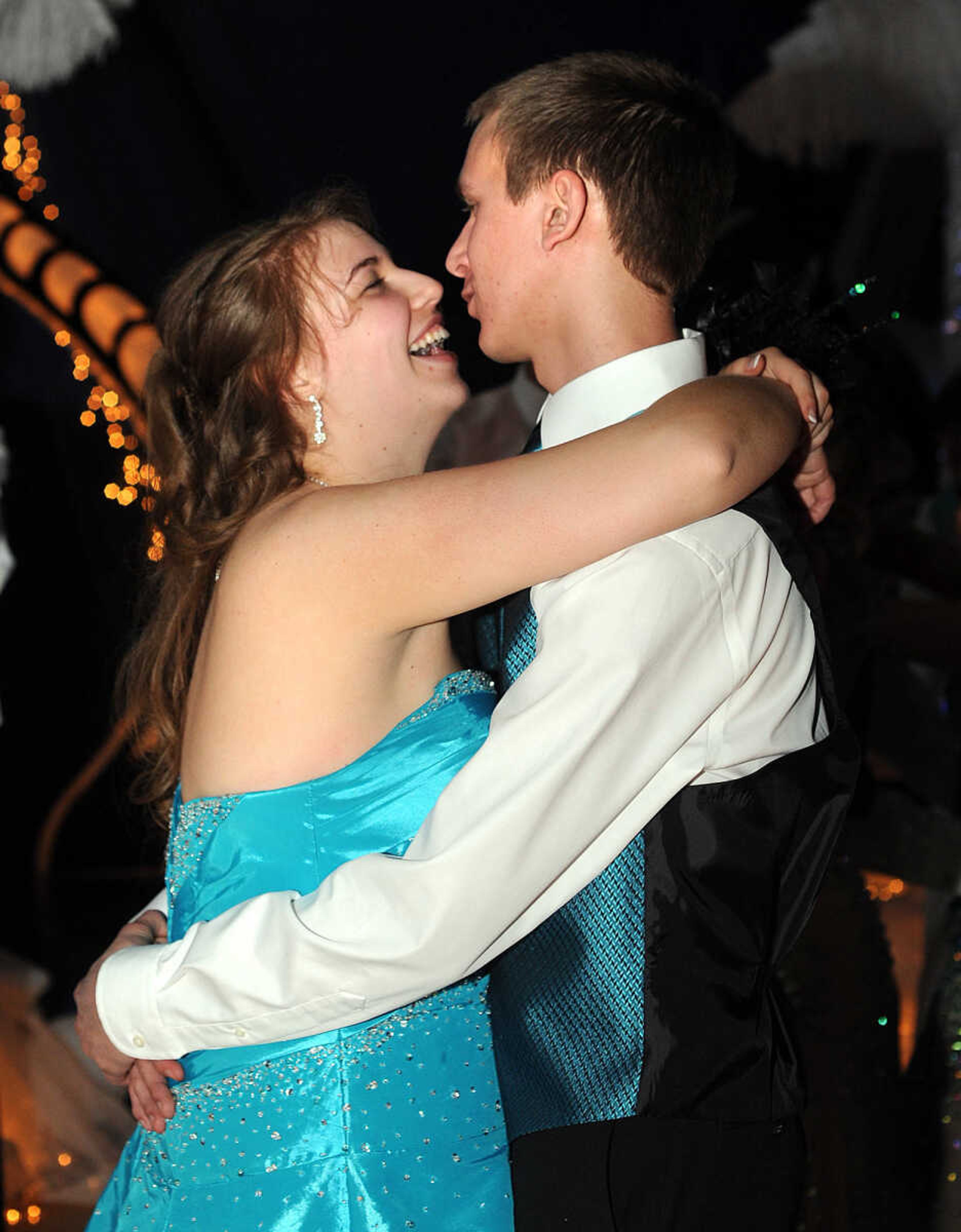 LAURA SIMON ~ lsimon@semissourian.com

Oran High School held its prom Saturday night, April 12, 2014, inside the school's gymnasium.