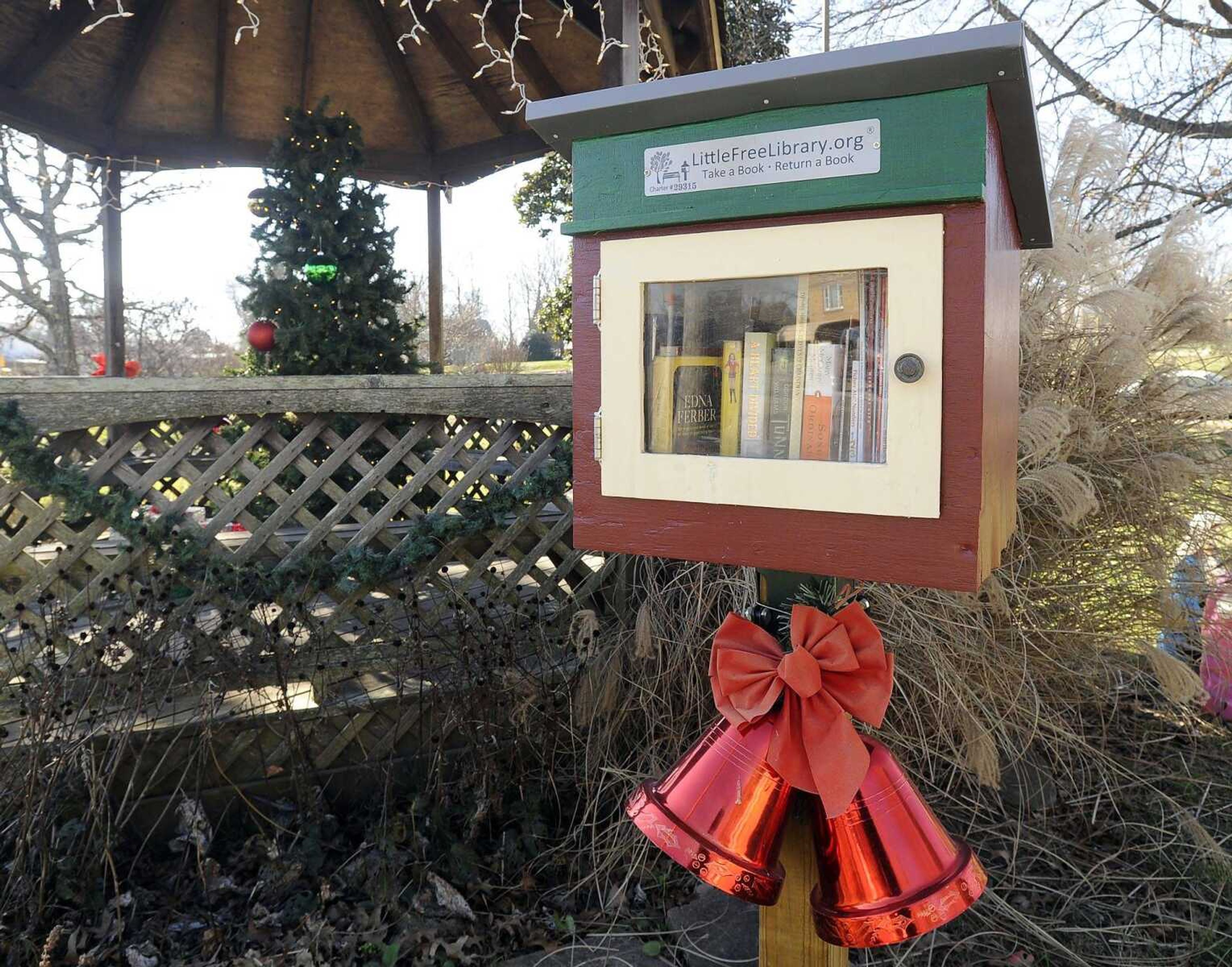 The Little Free Library is seen in Pocahontas, Missouri. (Fred Lynch)