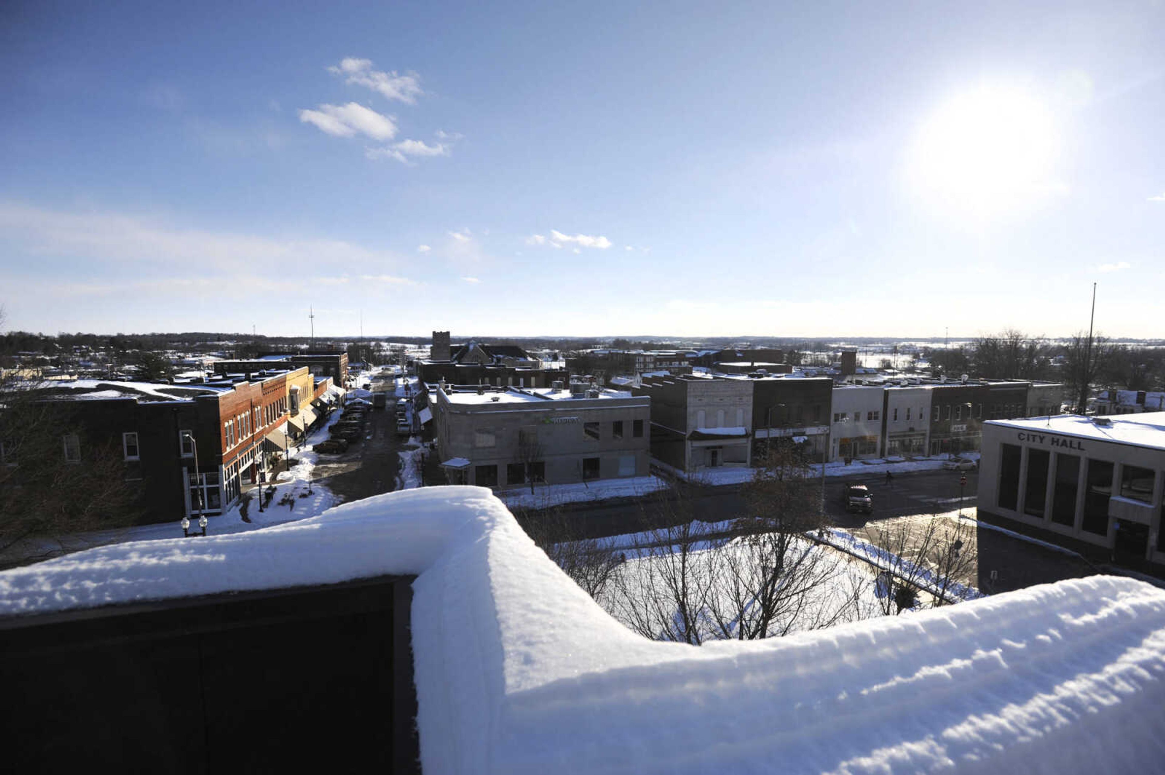 LAURA SIMON ~ lsimon@semissourian.com

A view from the roof of the Cape Girardeau County Courthouse in Jackson, Missouri, Wednesday, Feb. 18, 2015.