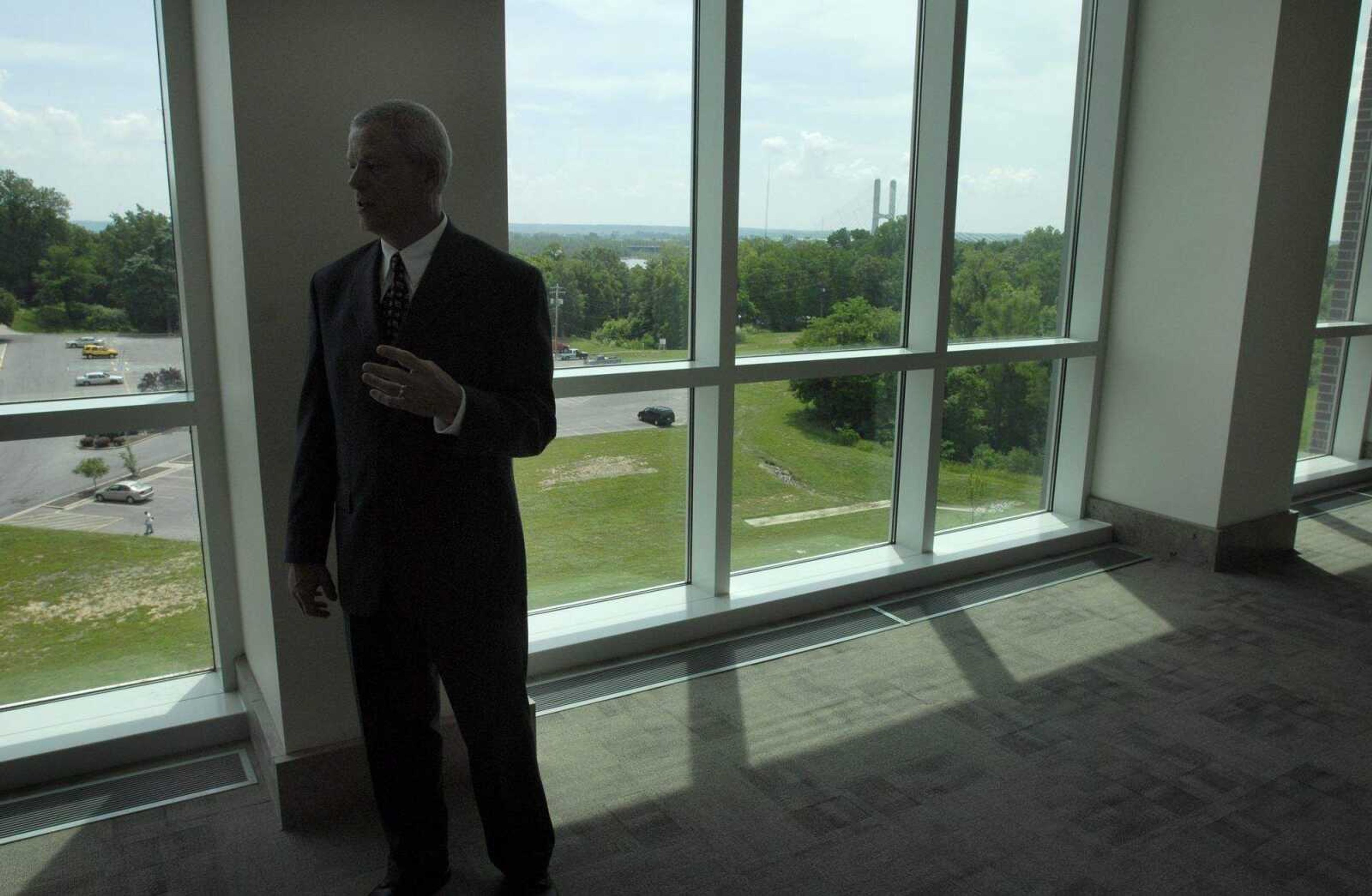 KIT DOYLE ~ kdoyle@semissourian.com
Jim Woodward on the fourth floor of the Rush H. Limbaugh Sr. United States Courthouse in Cape Girardeau.