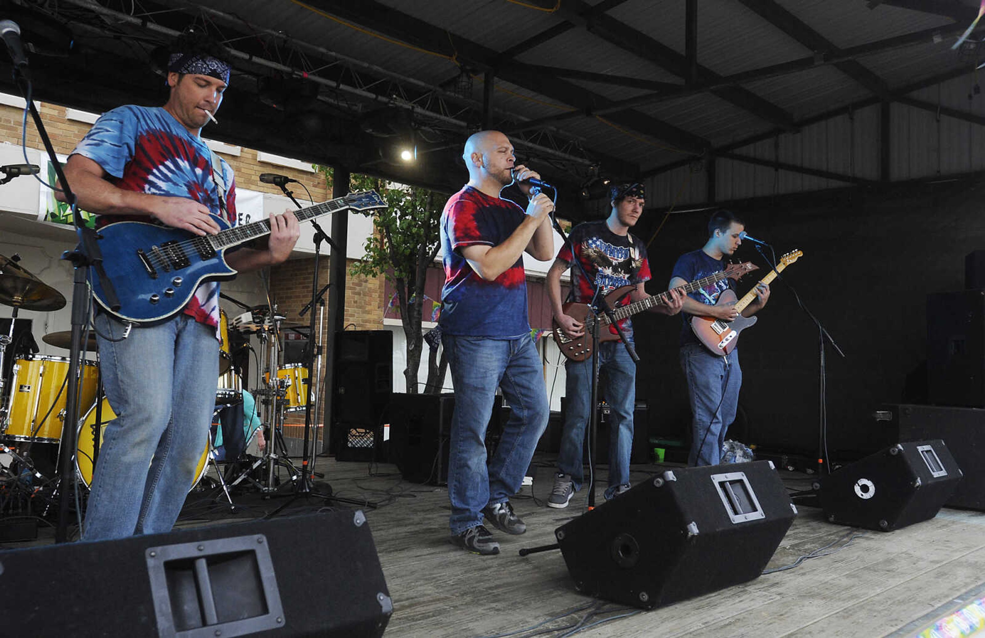 Big Ticket performs during Perryville Mayfest Friday, May 10, in Perryville, Mo. This year's Mayfest theme is Peace, Love, Perryville Mayfest.