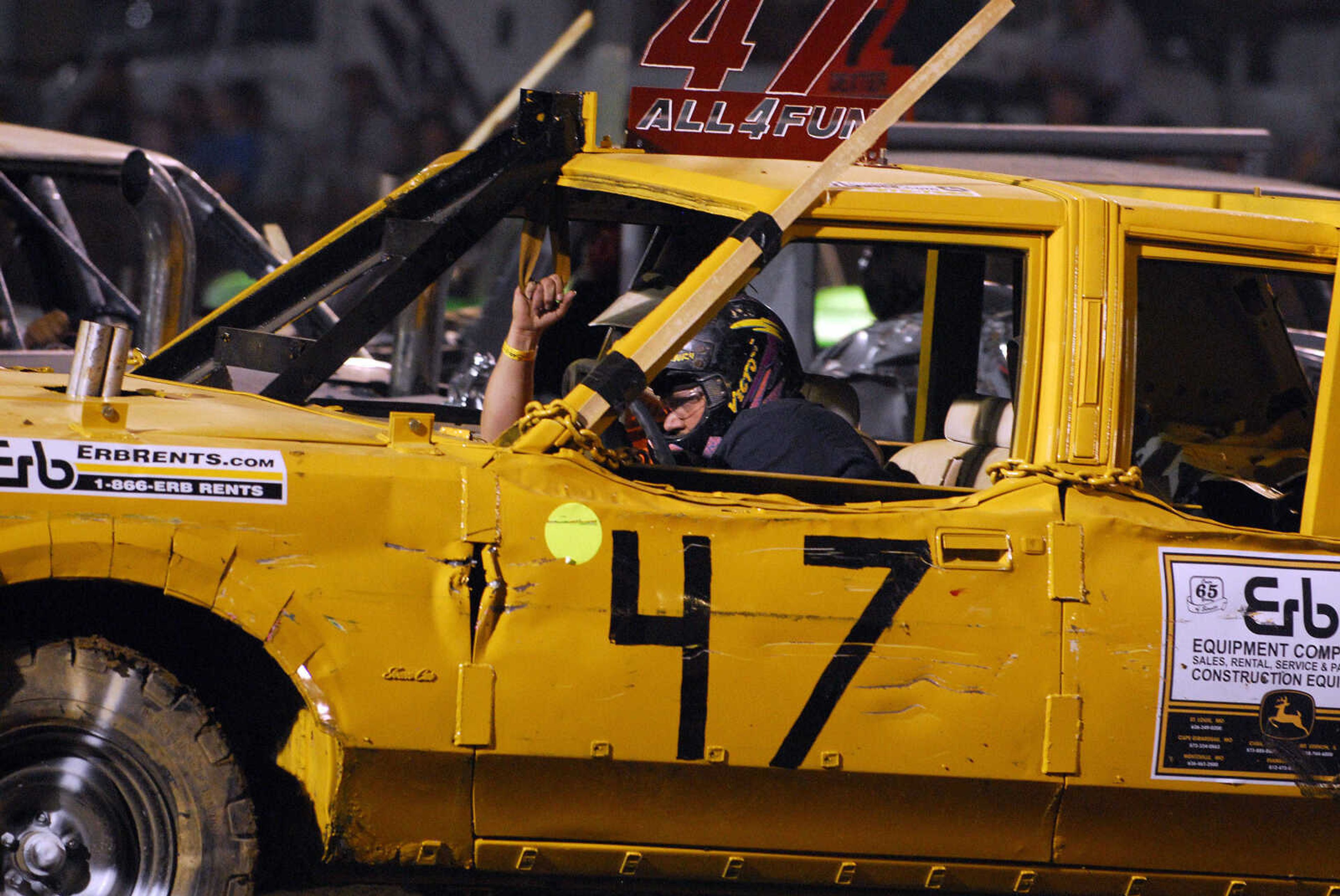 LAURA SIMON~lsimon@semissourian.com
The dual demolition derby at the 155th Annual SEMO District Fair Tuesday, September 14, 2010.