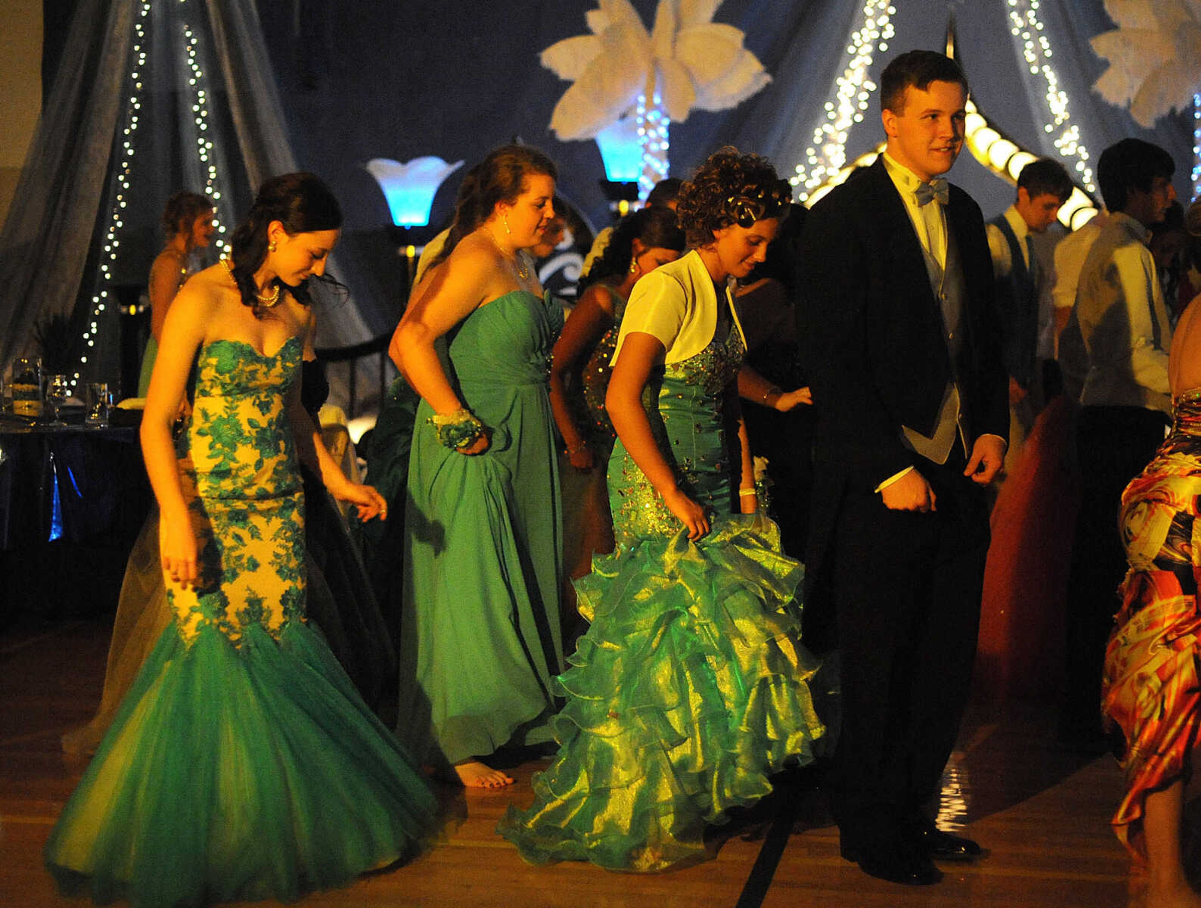 LAURA SIMON ~ lsimon@semissourian.com

Oran High School held its prom Saturday night, April 12, 2014, inside the school's gymnasium.