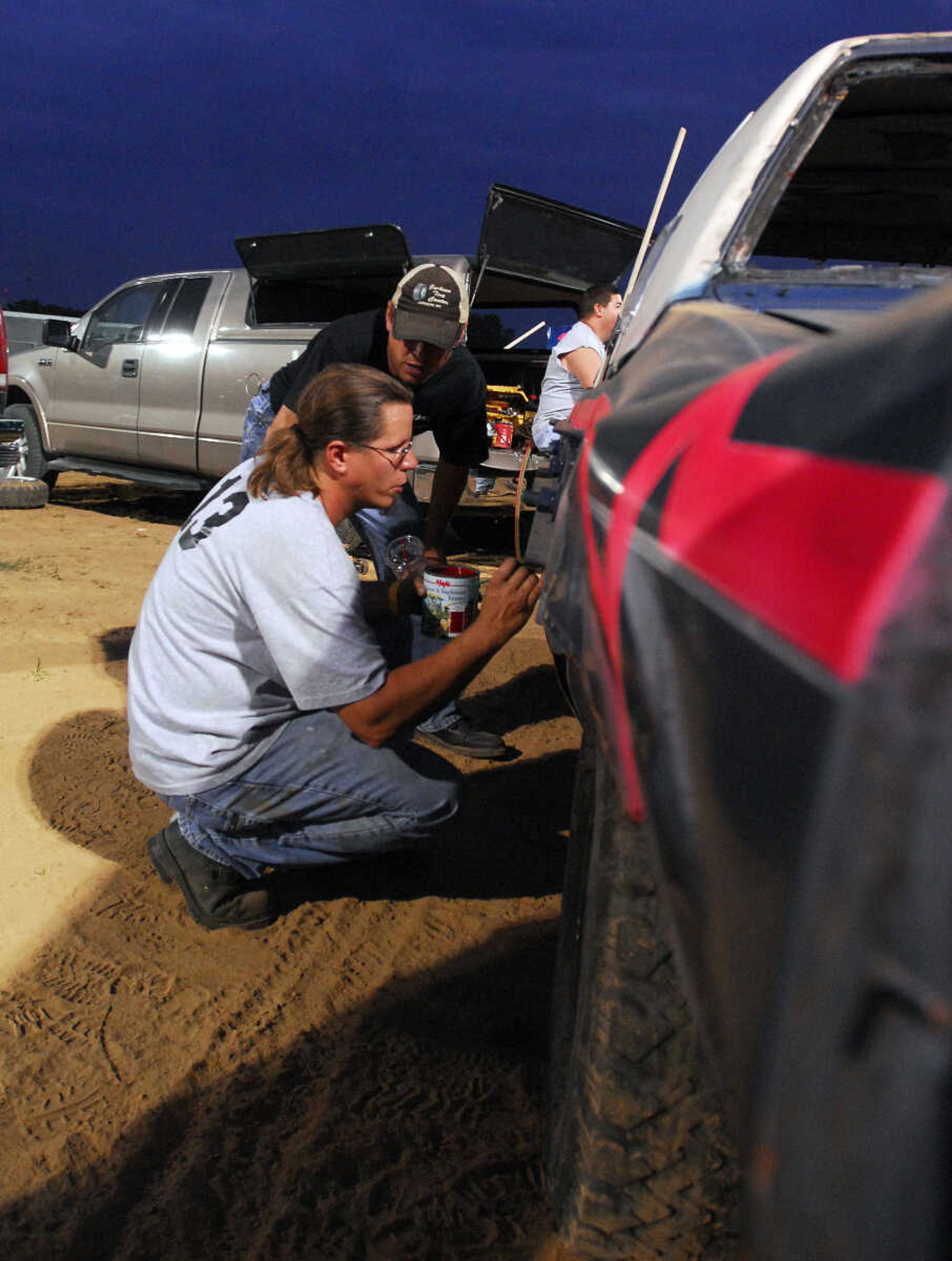 LAURA SIMON~lsimon@semissourian.com
The dual demolition derby at the 155th Annual SEMO District Fair Tuesday, September 14, 2010.