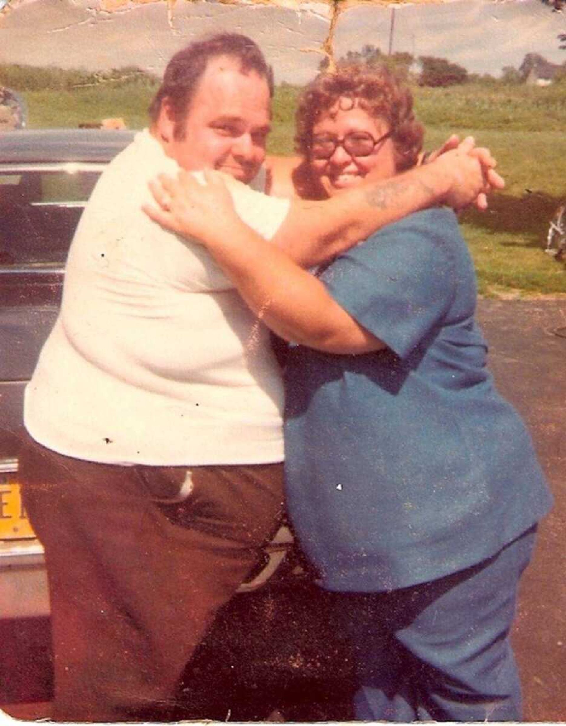 Sharon Bawden and her late husband, Merle.