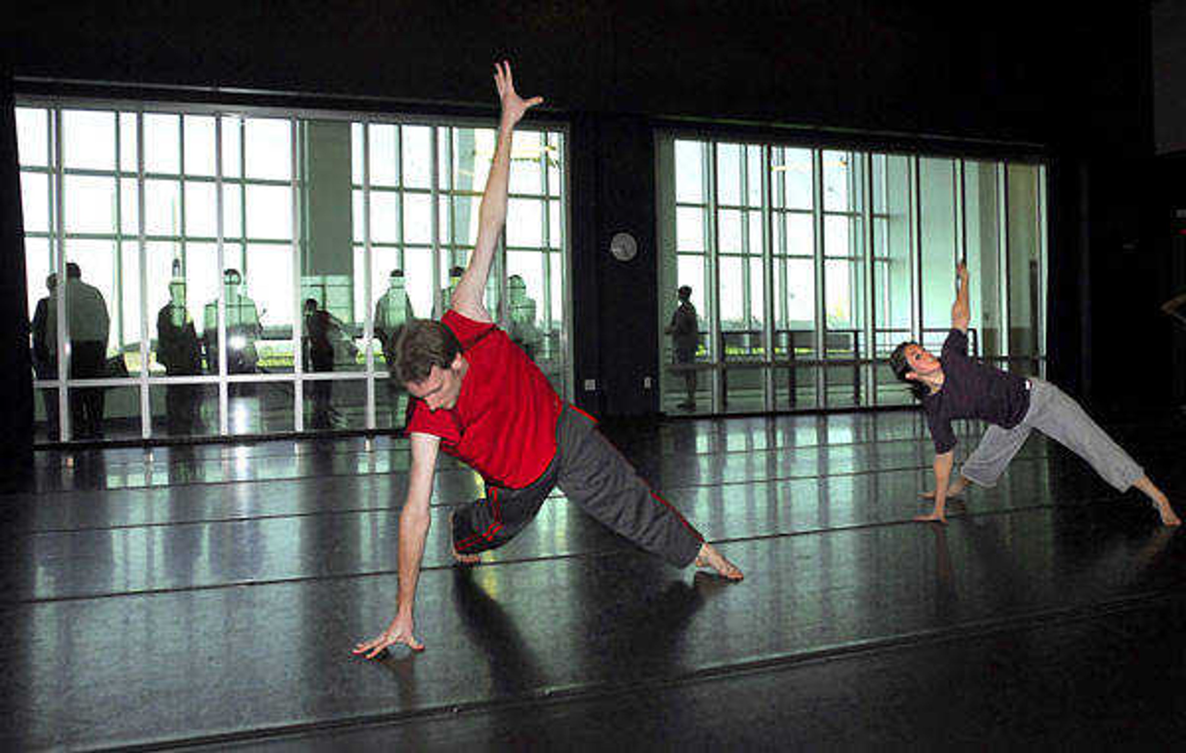 Student dancers rehearsed in the dance studio of the Cultural Arts Center on Sunday at the River Campus.