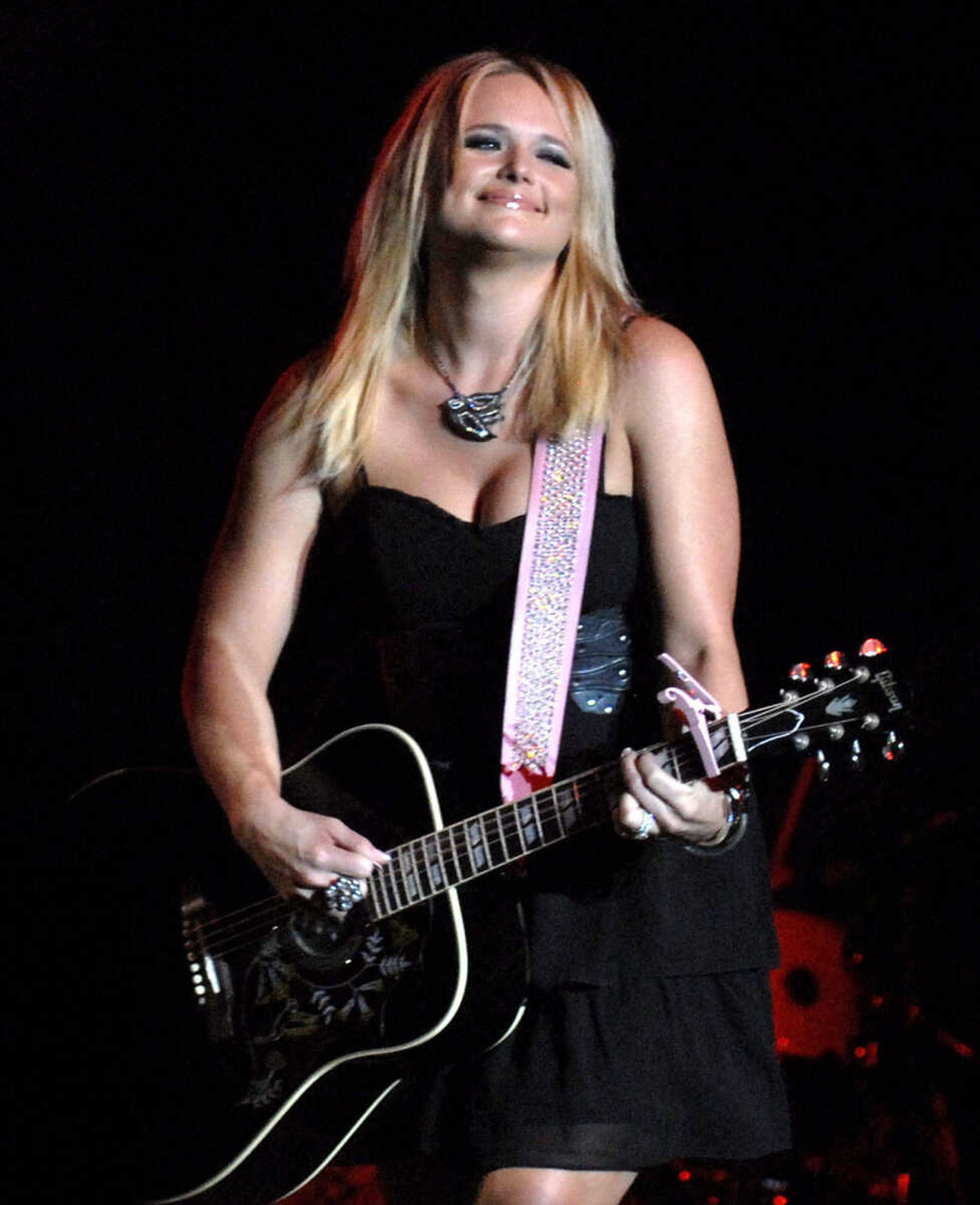 LAURA SIMON ~ lsimon@semissourian.com
Miranda Lambert performs after opening acts Randy Rogers Band and Justin Moore warmed up the crowd Thursday, October 20, 2011 at the Show Me Center in Cape Girardeau.