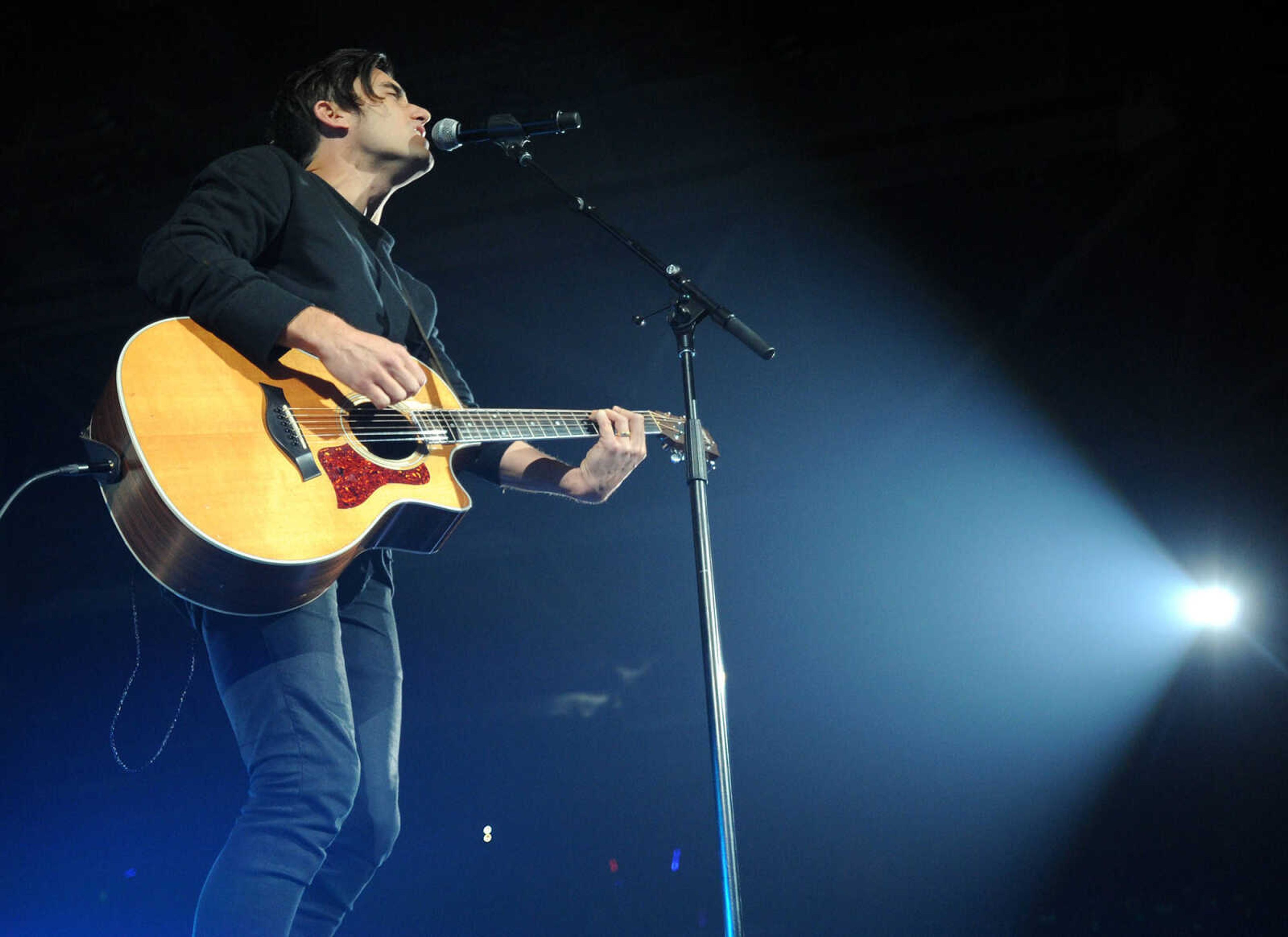 FRED LYNCH ~ flynch@semissourian.com
Phil Wickham performs during the Rock & Worship Roadshow on Saturday night, Feb. 13, 2016 at the Show Me Center.