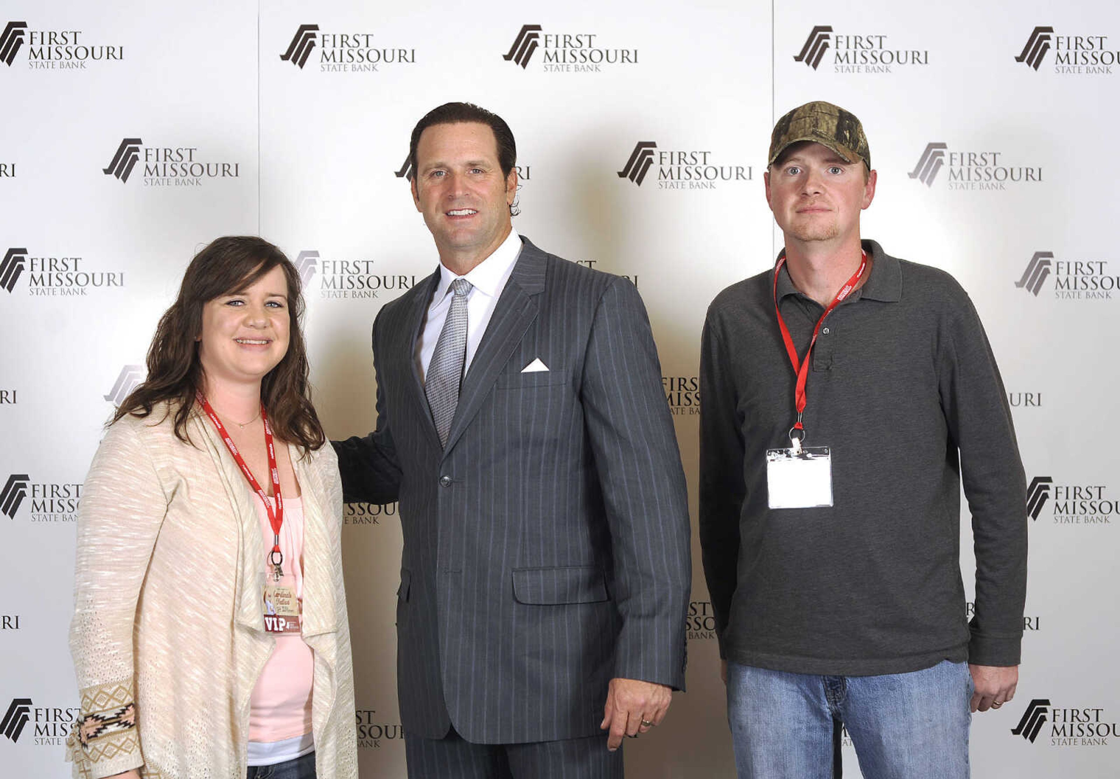 LAURA SIMON ~ lsimon@semissourian.com

Mike Matheny, manager of the St. Louis Cardinals, poses with fans during a VIP reception, Wednesday, Dec. 2, 2015, at Southeast Missouri State University's River Campus. "The State of Cardinals Nation" was presented by First Missouri State Bank.